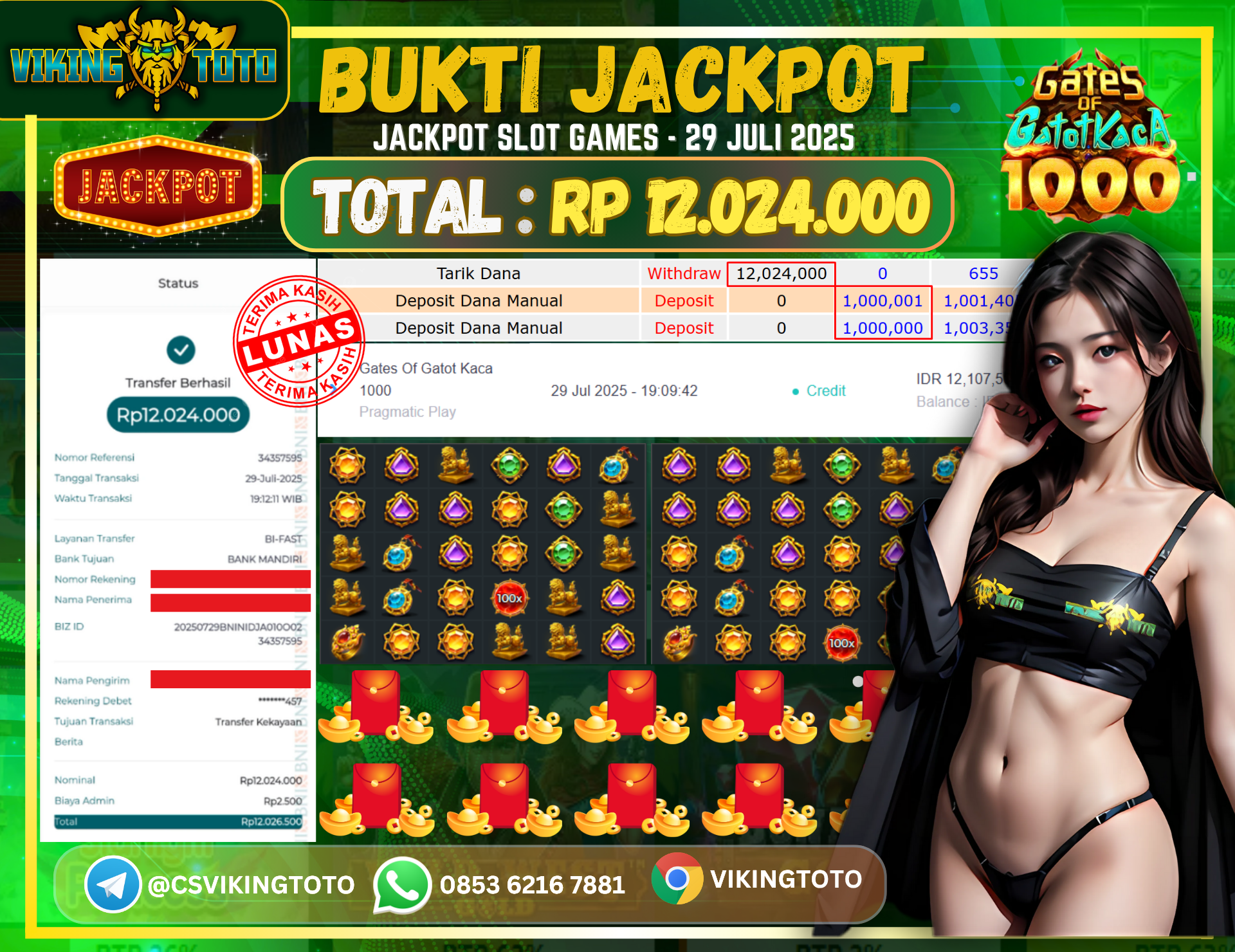Bukti Jackpot Lunas VikingToto
