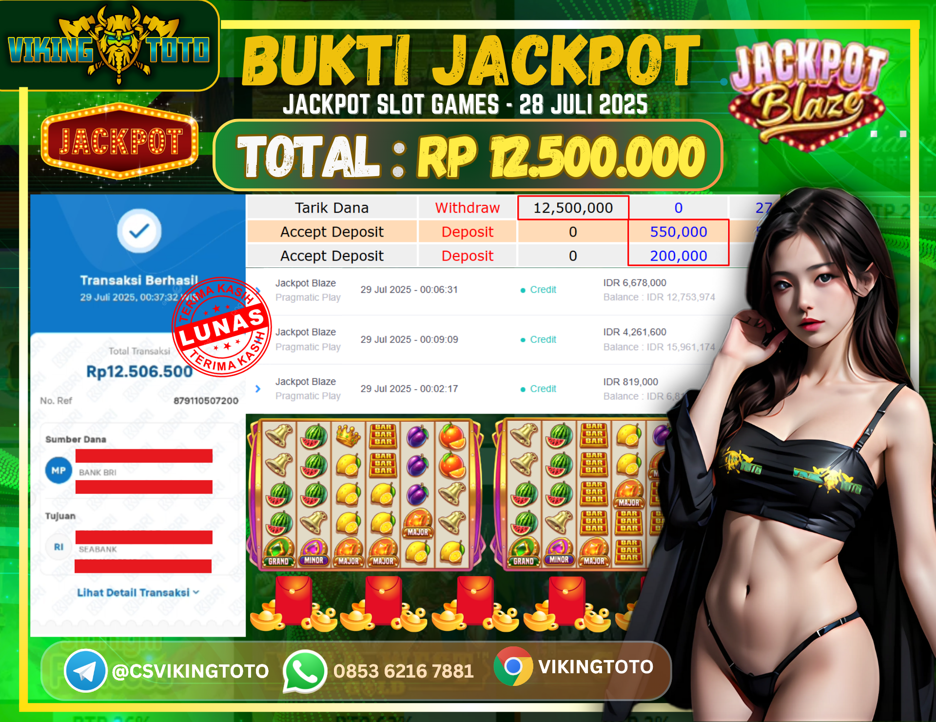 Bukti Jackpot Lunas VikingToto