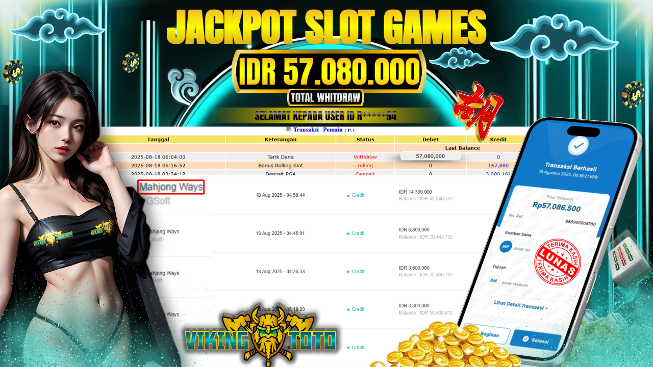 Bukti Jackpot Lunas VikingToto