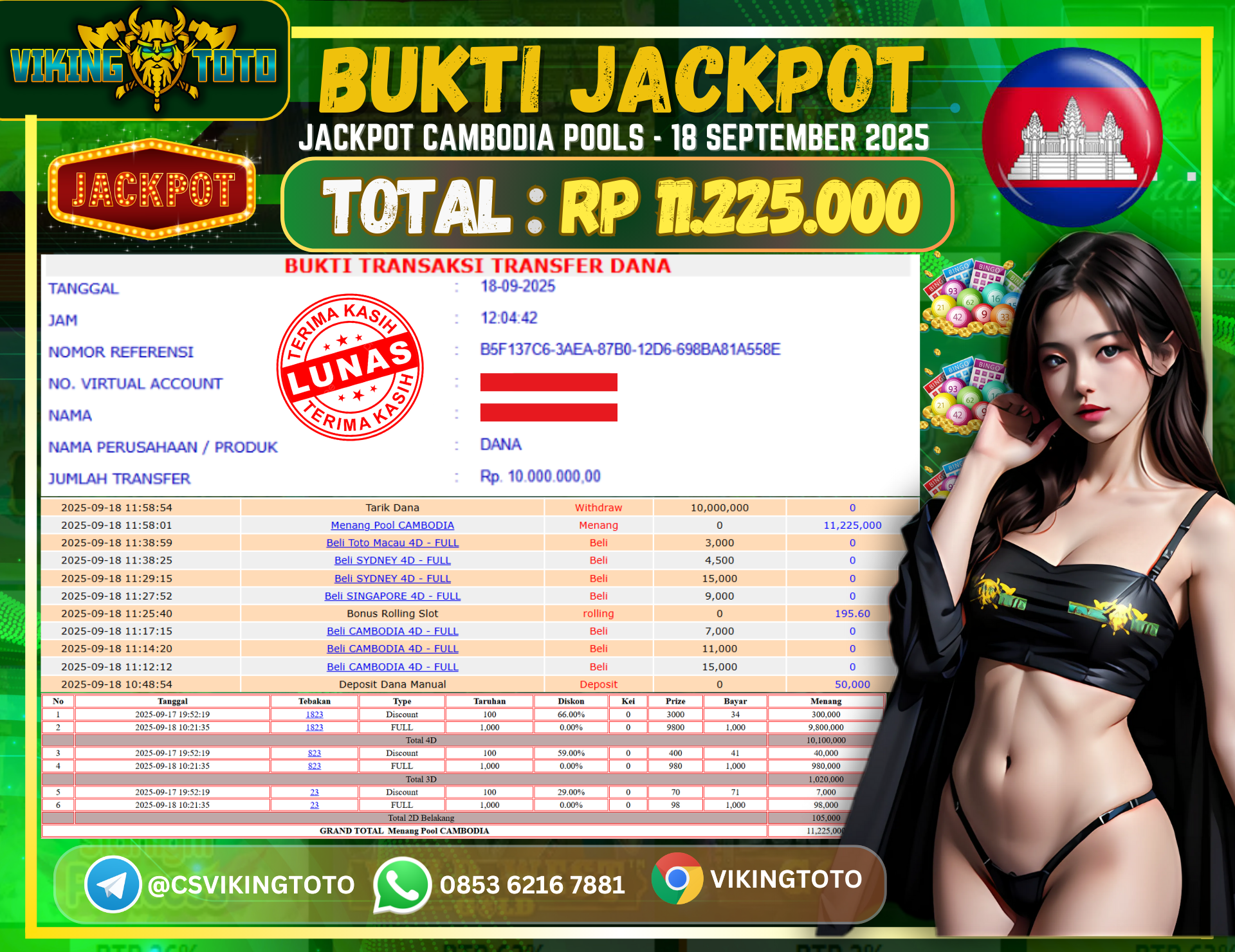 Bukti Jackpot Lunas VikingToto