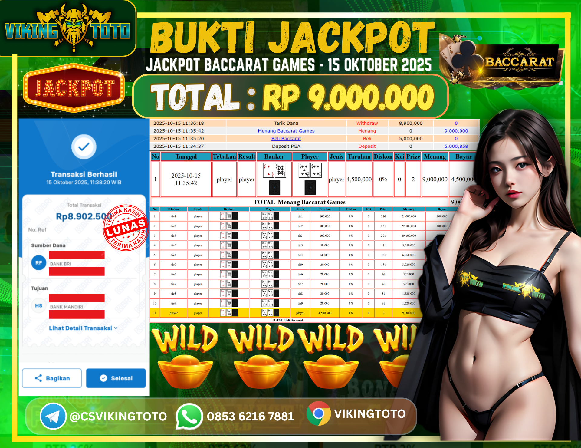 Bukti Jackpot Lunas VikingToto