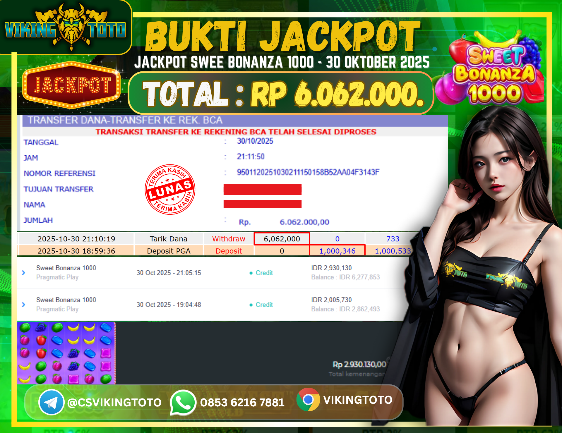 Bukti Jackpot Lunas VikingToto