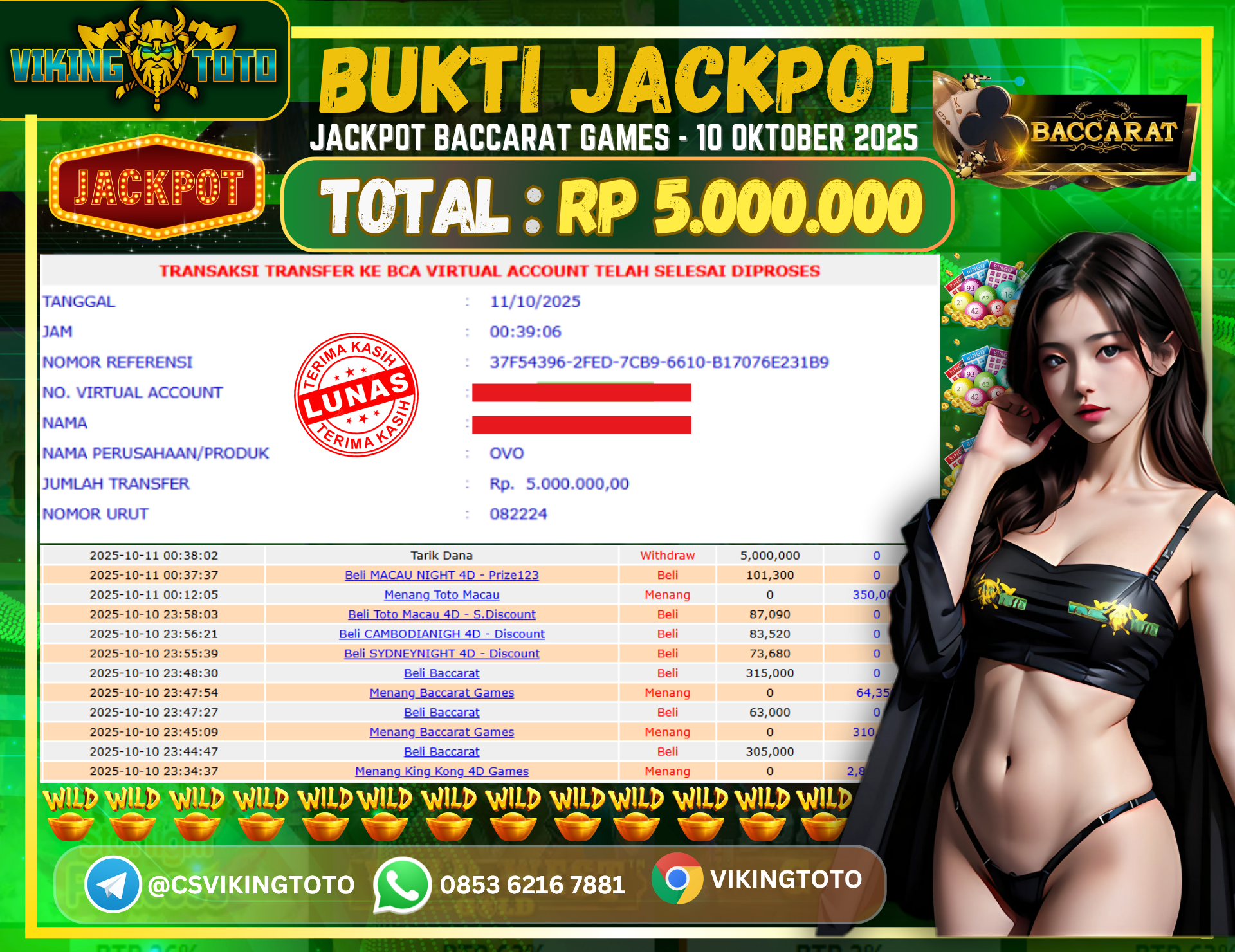 Bukti Jackpot Lunas VikingToto