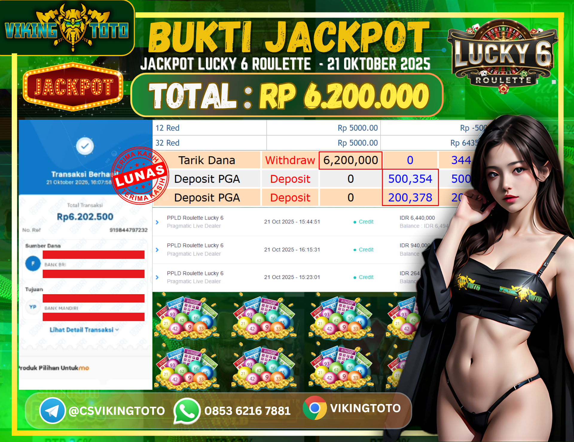 Bukti Jackpot Lunas VikingToto