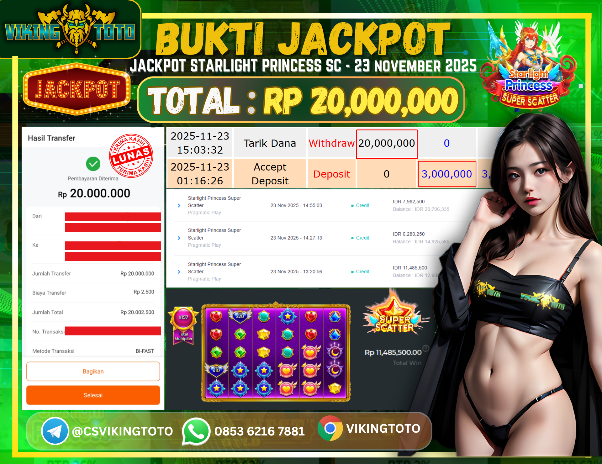 Bukti Jackpot Lunas VikingToto