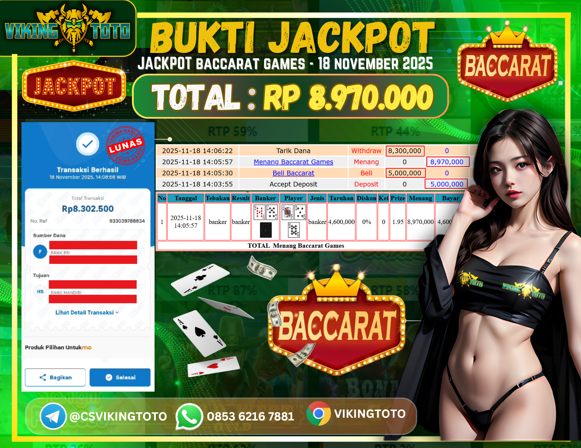 Bukti Jackpot Lunas VikingToto