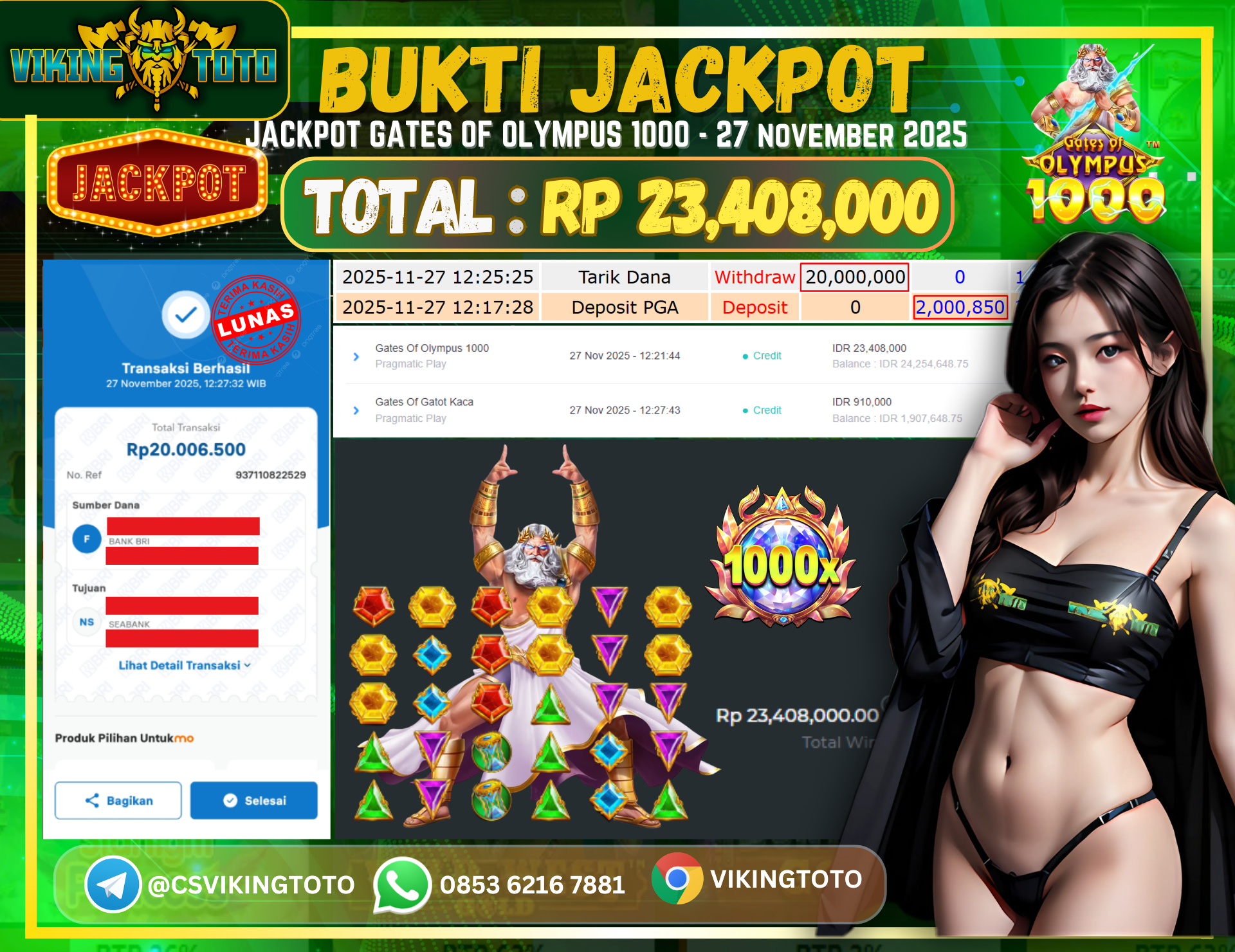 Bukti Jackpot Lunas VikingToto