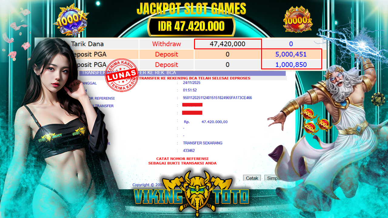 Bukti Jackpot Lunas VikingToto