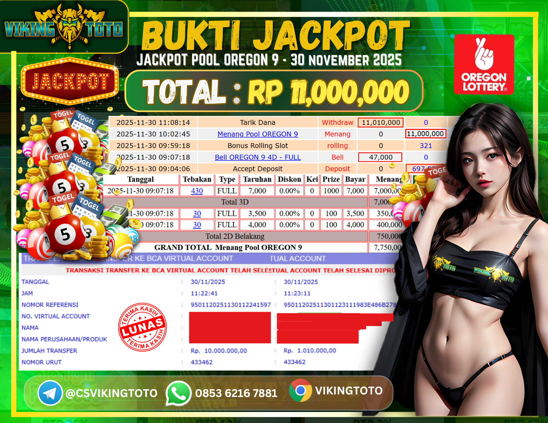 Bukti Jackpot Lunas VikingToto