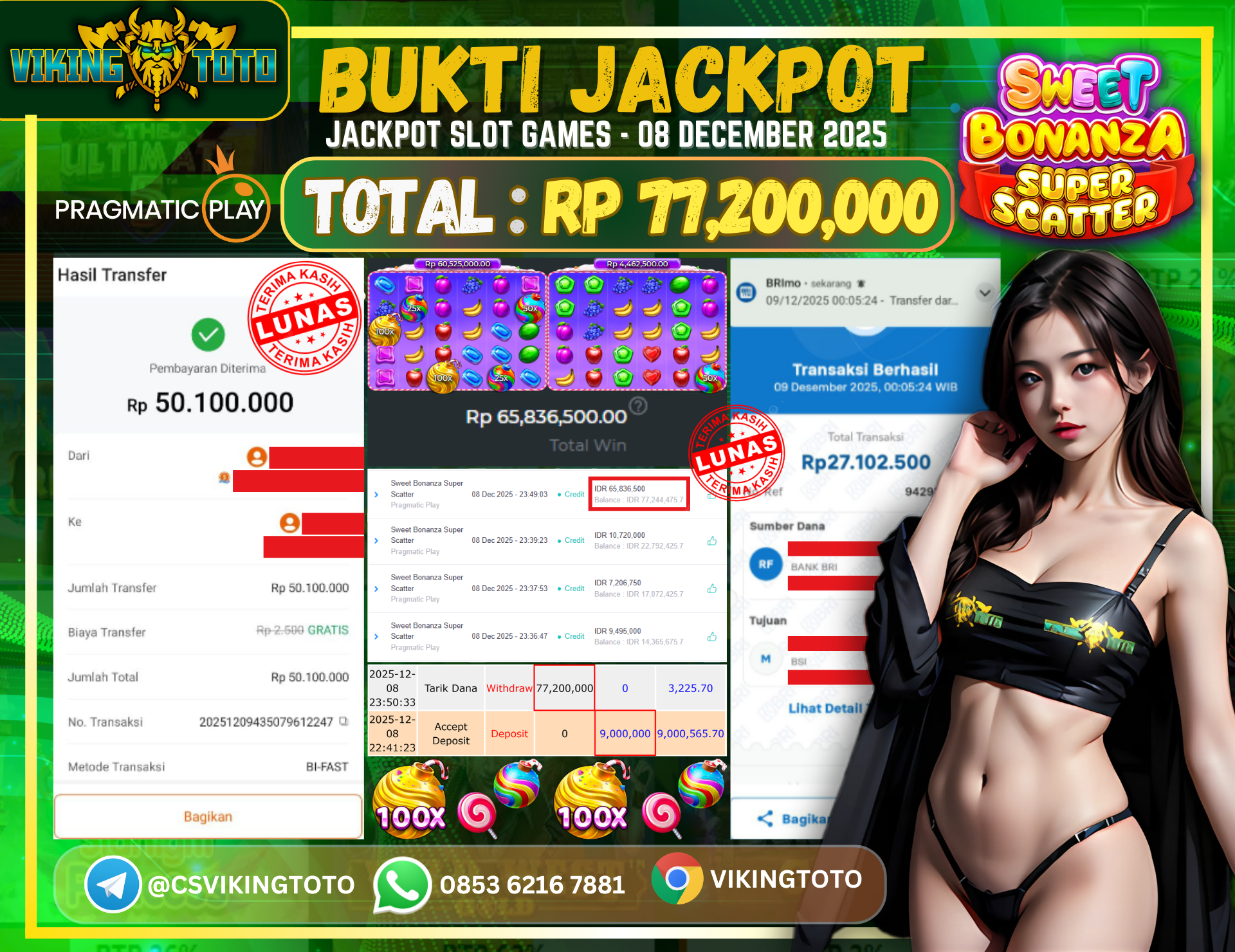 Bukti Jackpot Lunas VikingToto