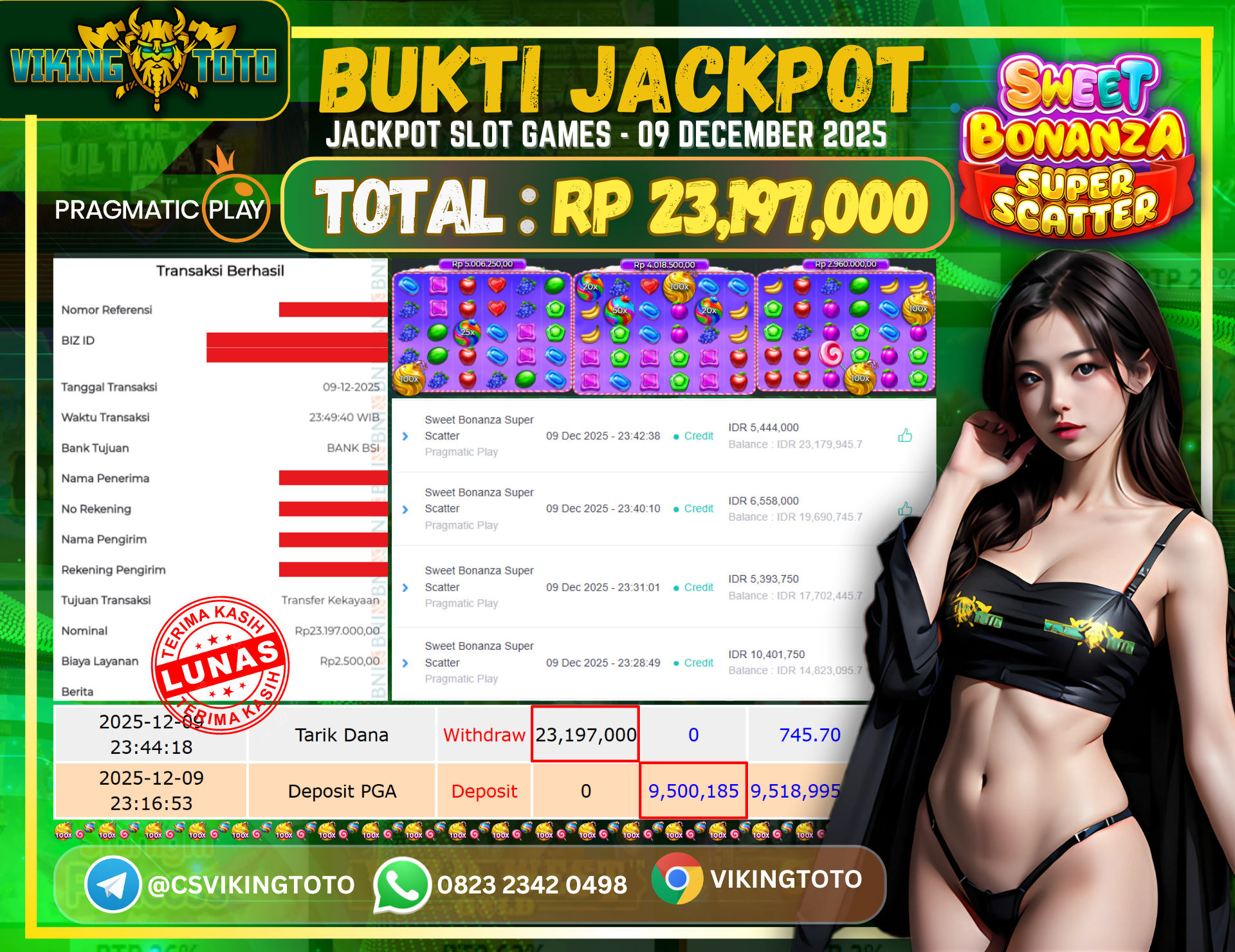 Bukti Jackpot Lunas VikingToto