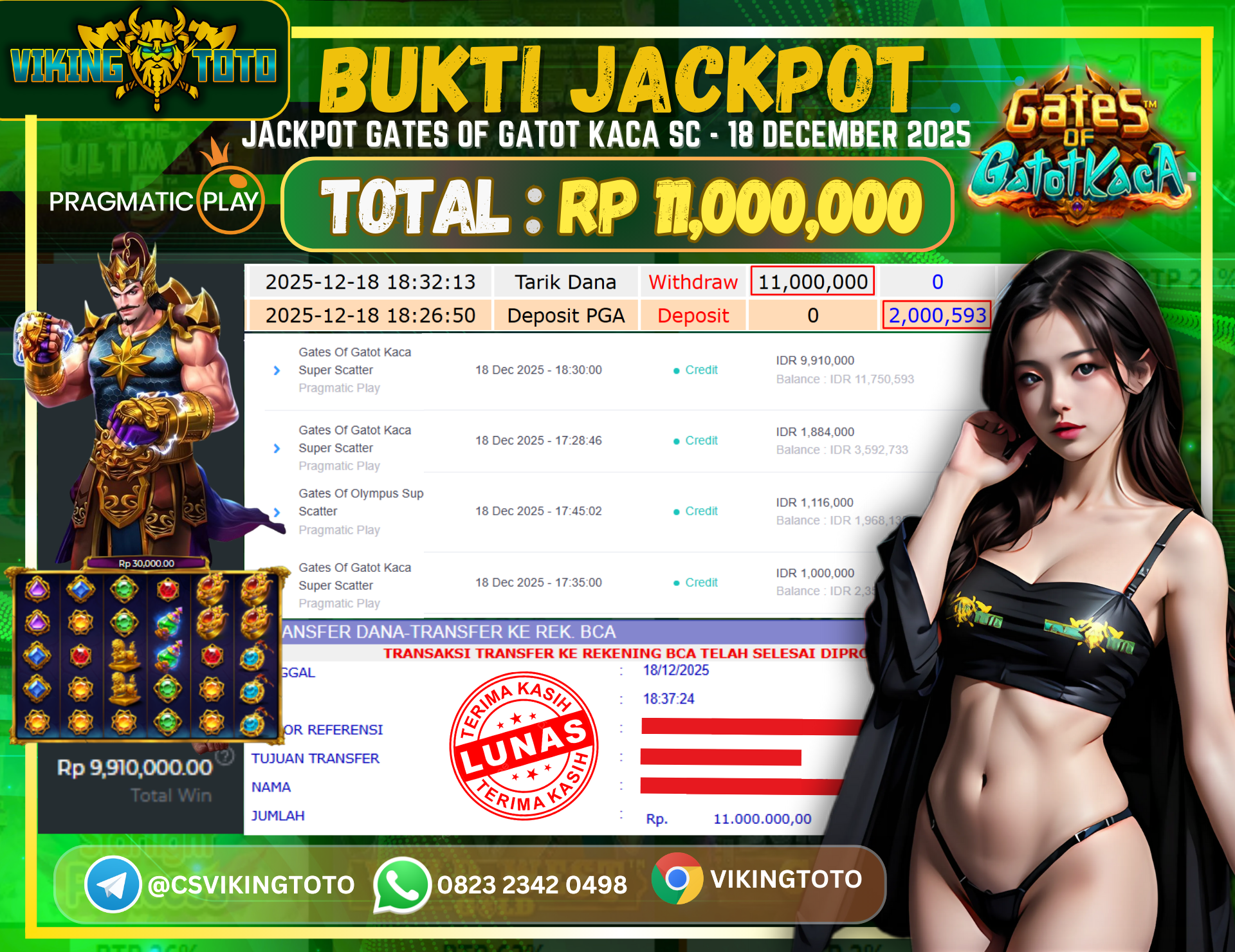 Bukti Jackpot Lunas VikingToto