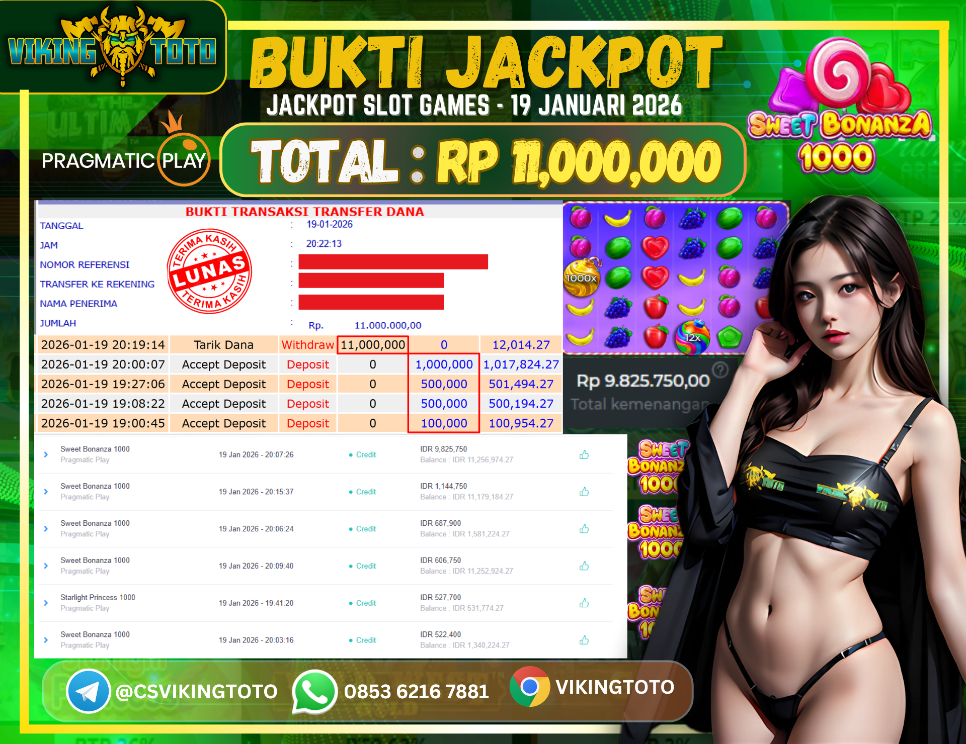 Bukti Jackpot Lunas VikingToto