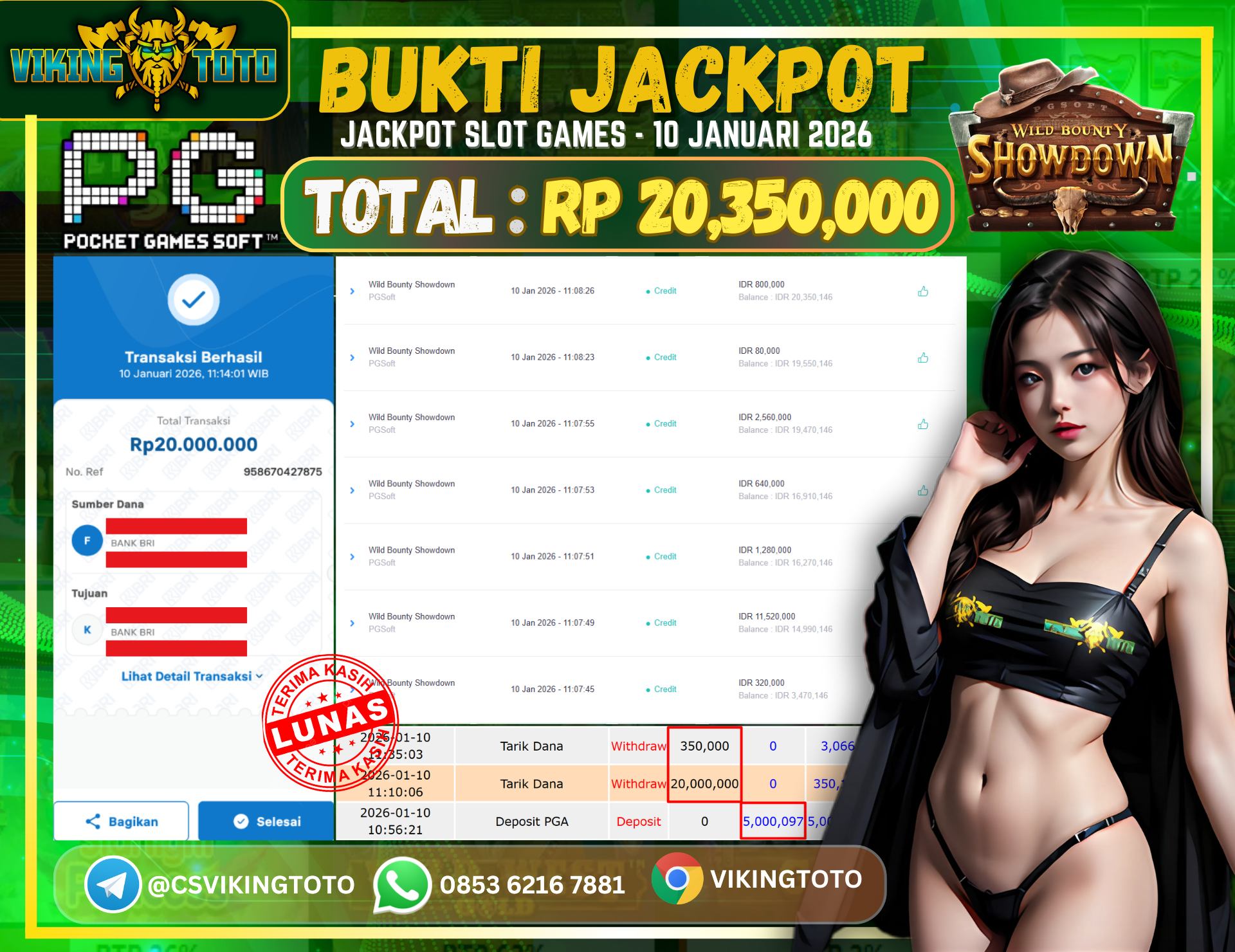 Bukti Jackpot Lunas VikingToto
