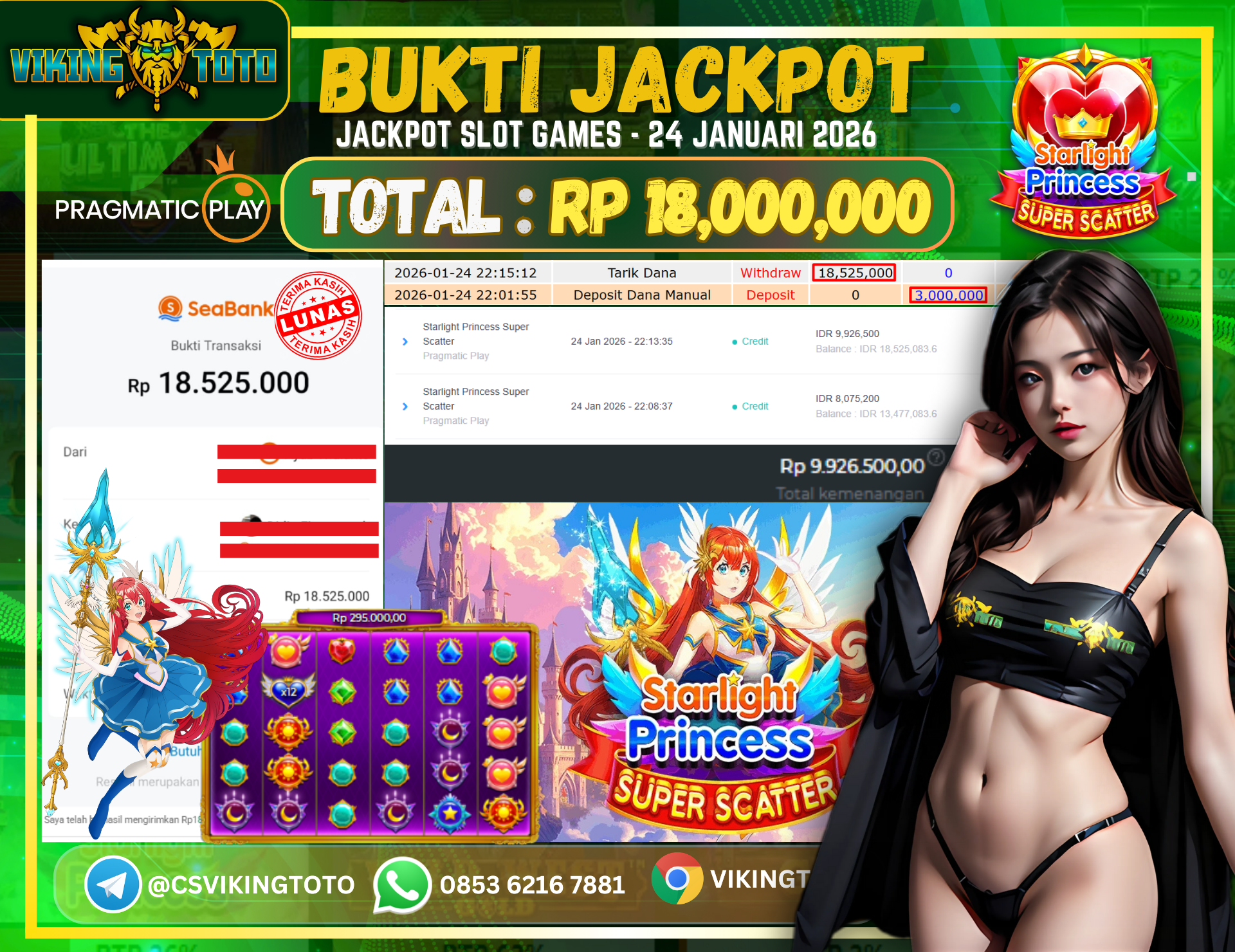 Bukti Jackpot Lunas VikingToto