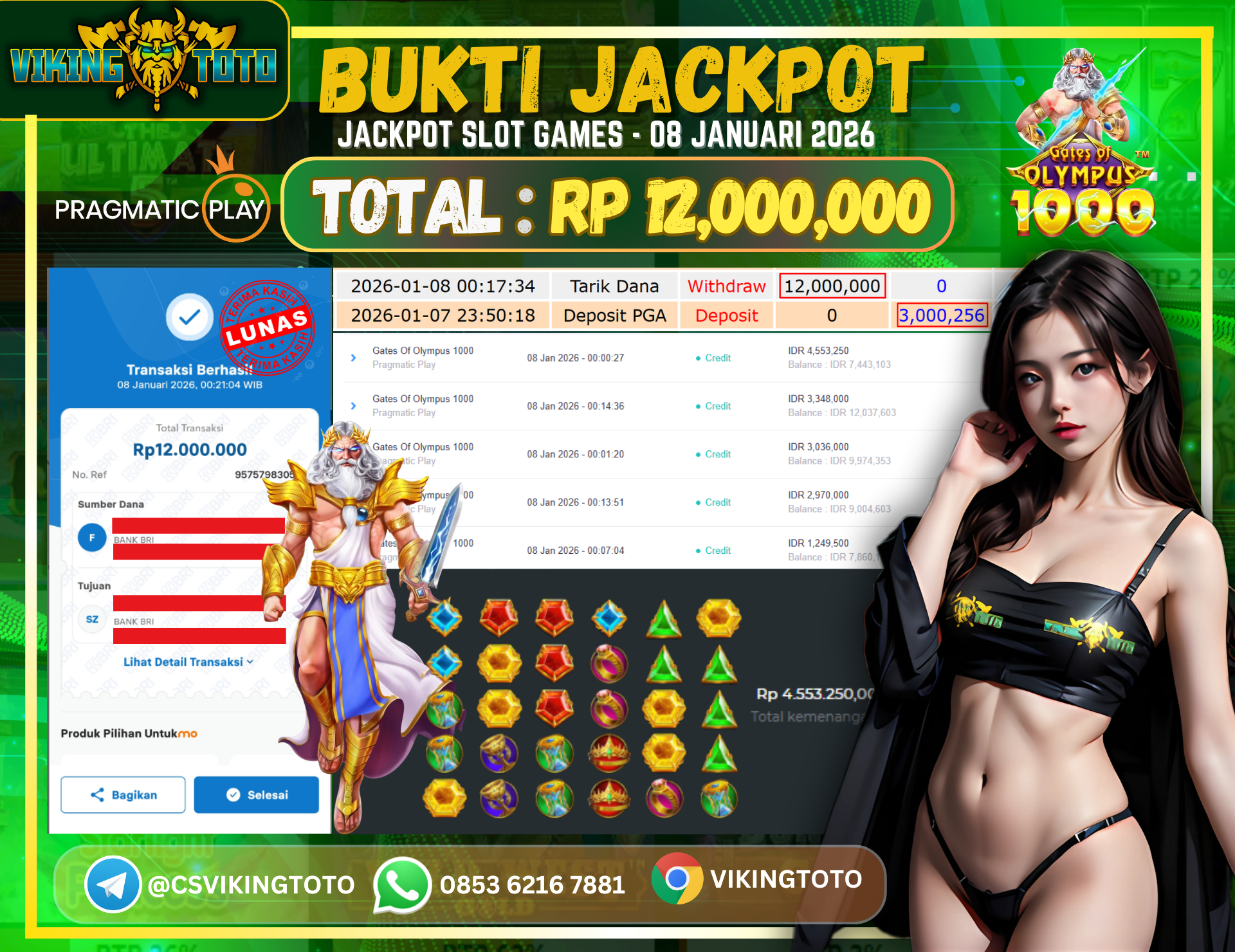 Bukti Jackpot Lunas VikingToto