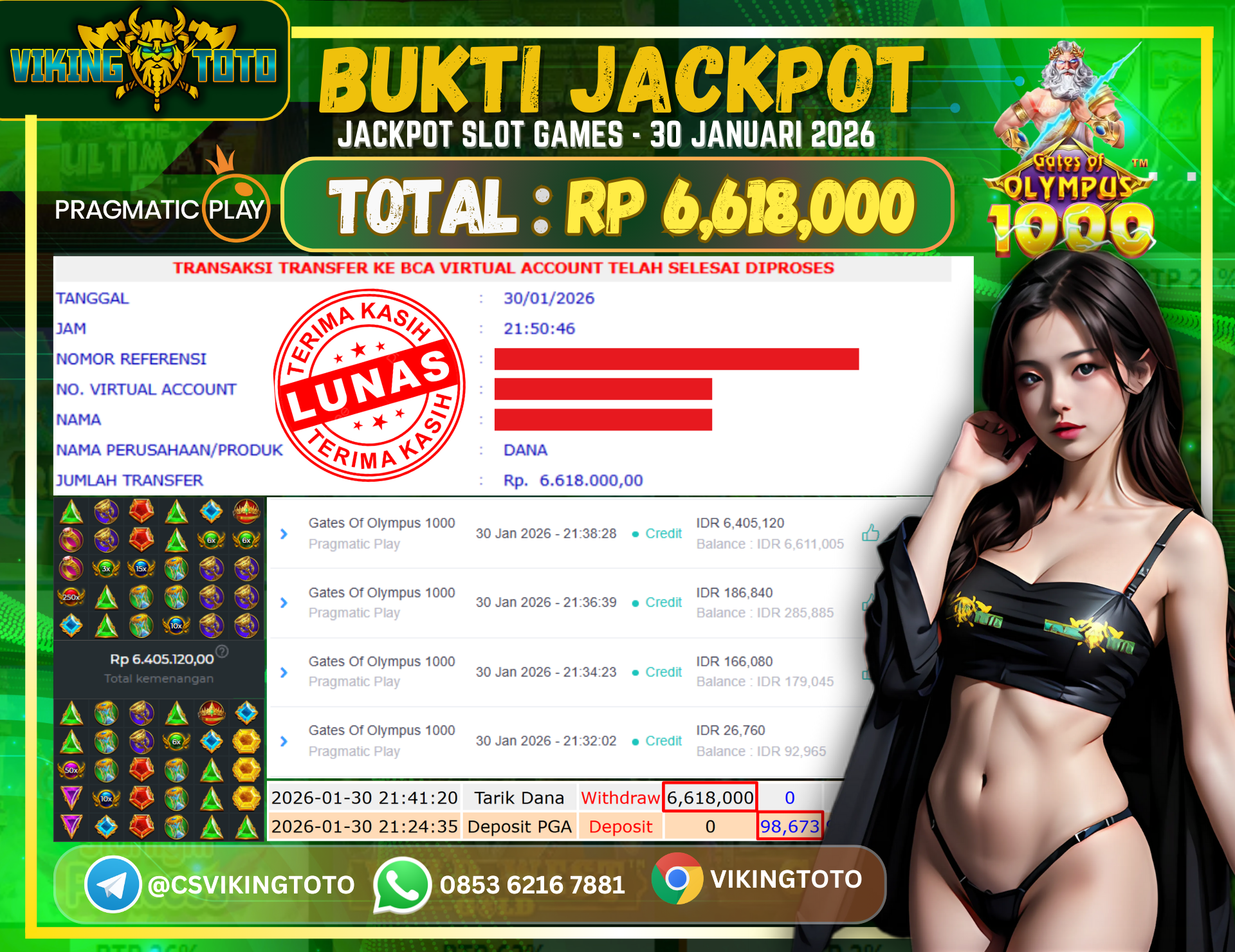 Bukti Jackpot Lunas VikingToto