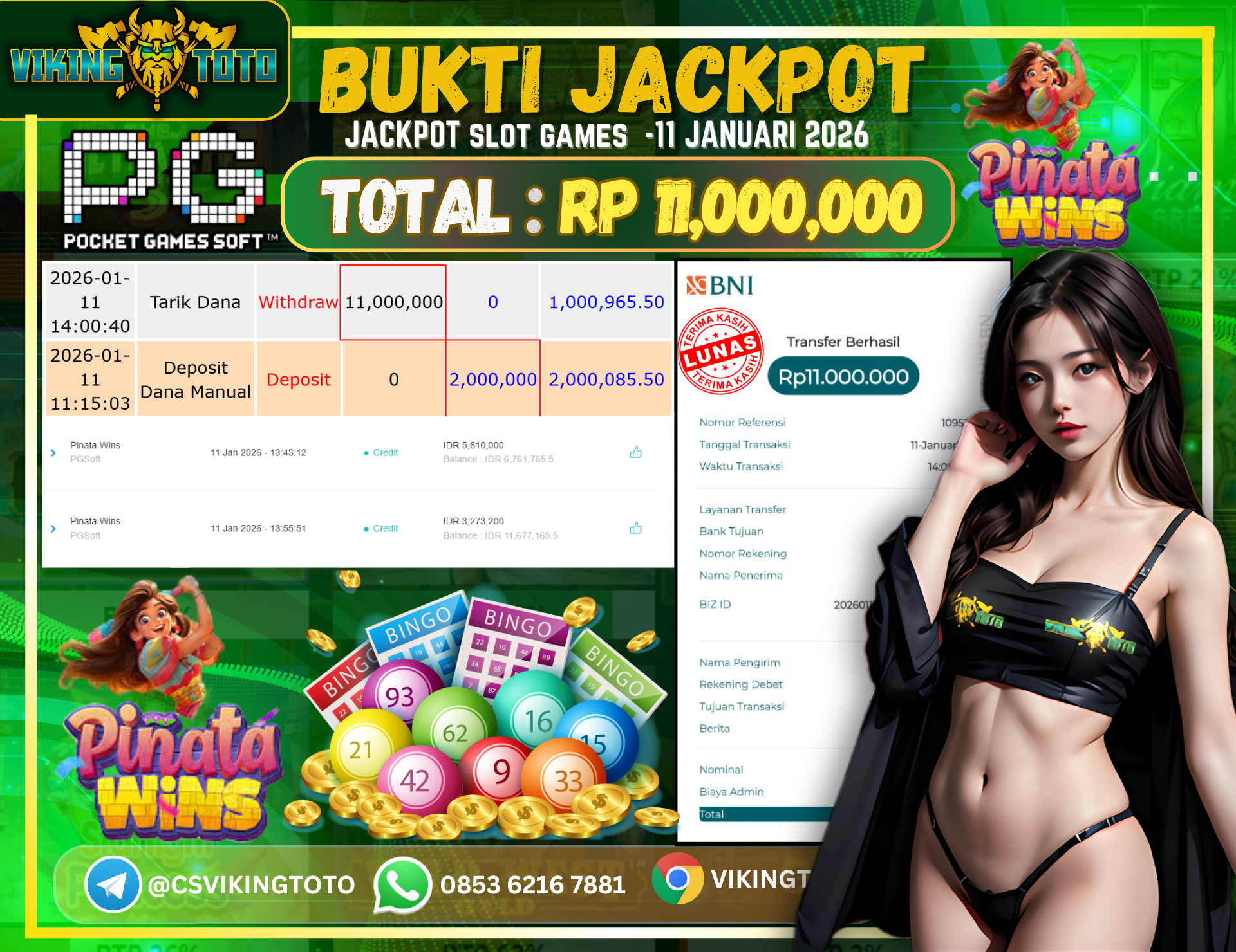 Bukti Jackpot Lunas VikingToto