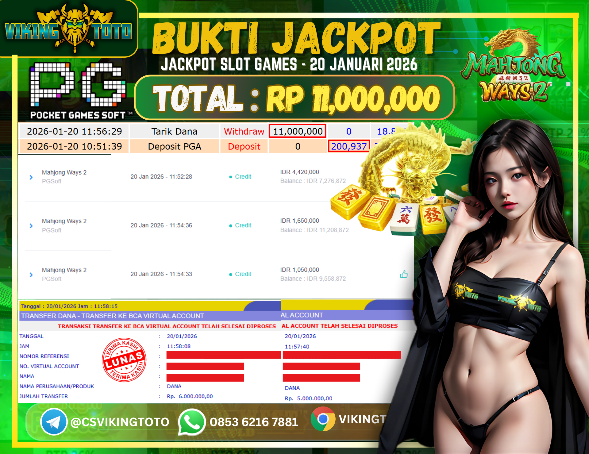 Bukti Jackpot Lunas VikingToto