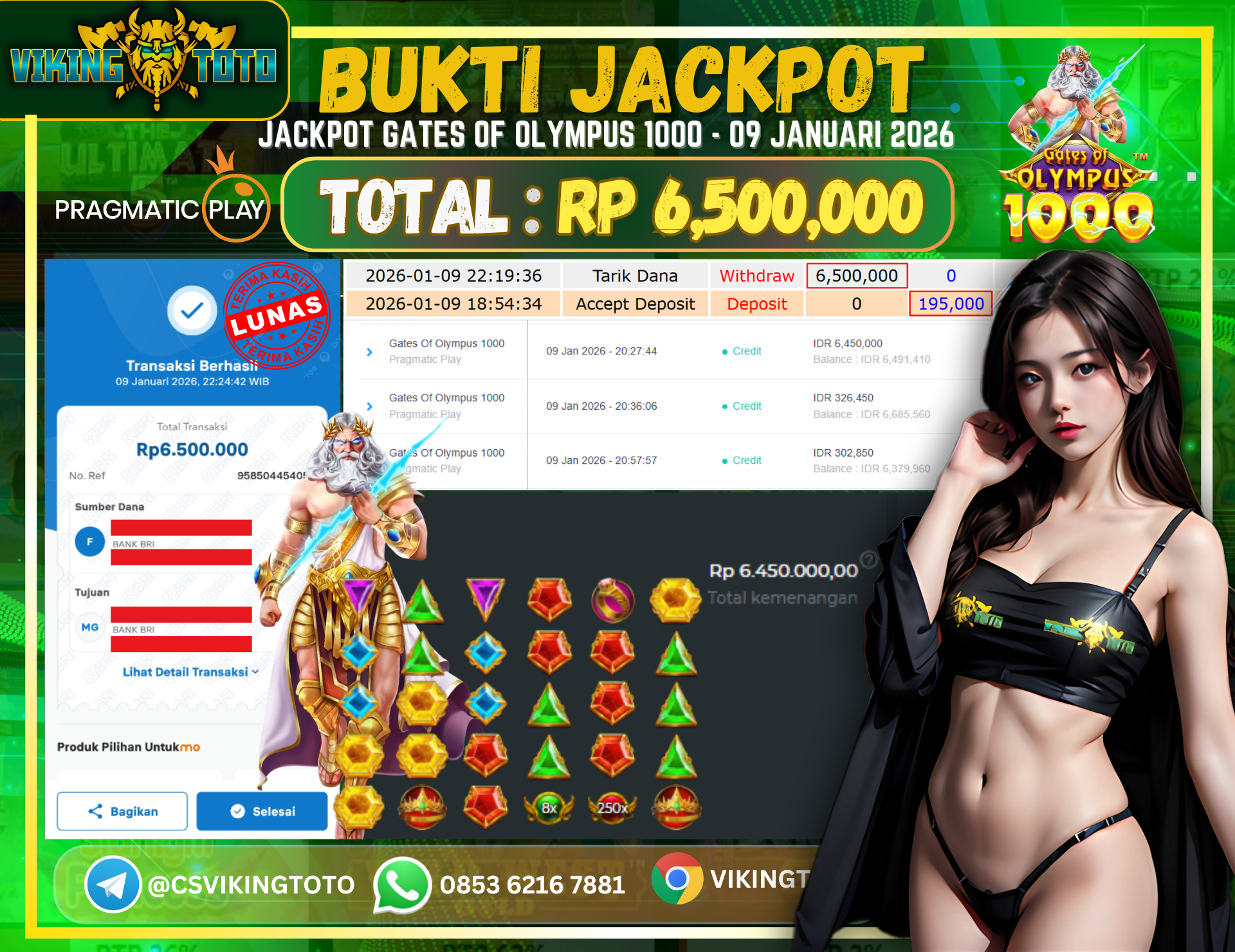 Bukti Jackpot Lunas VikingToto
