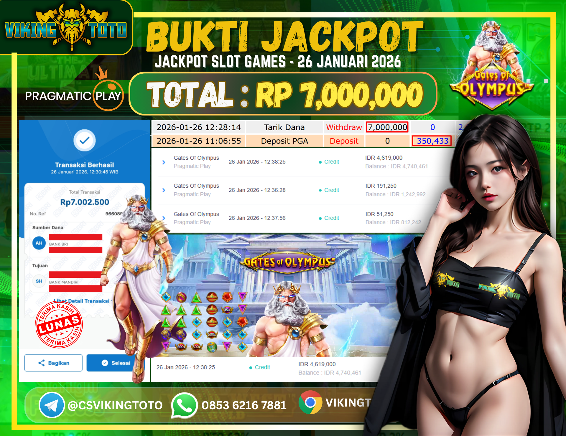 Bukti Jackpot Lunas VikingToto