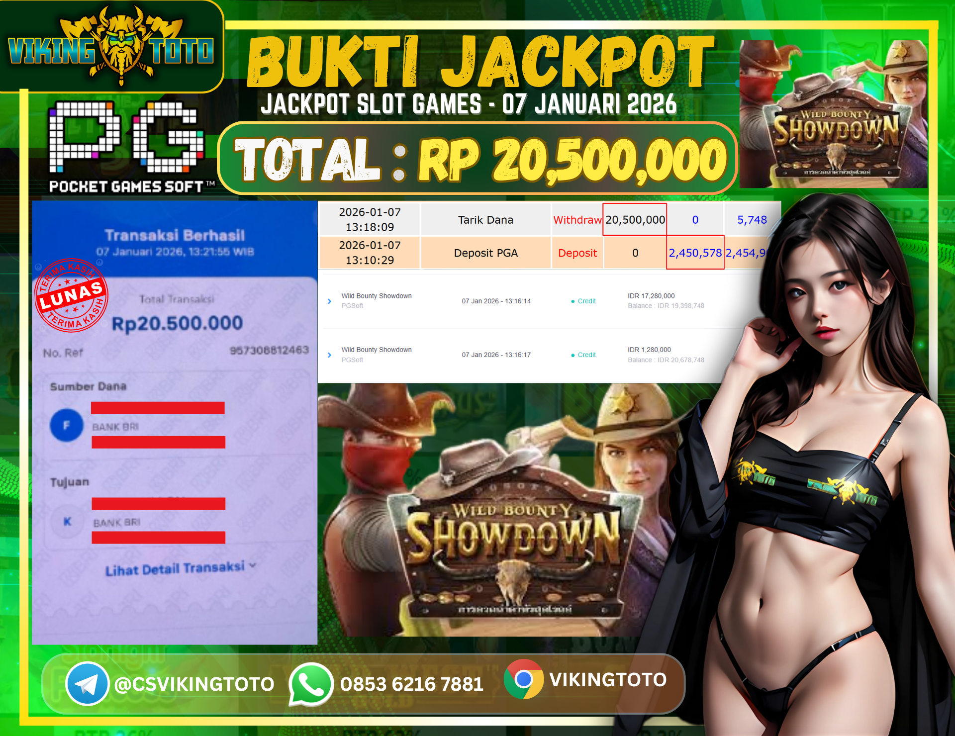 Bukti Jackpot Lunas VikingToto