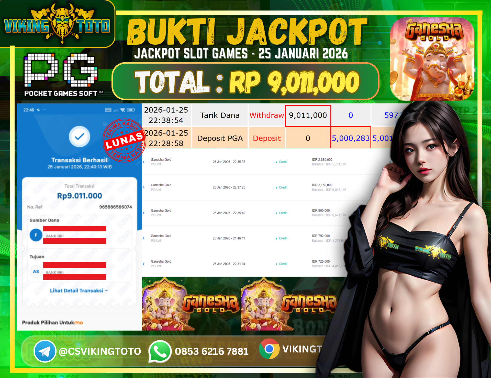 Bukti Jackpot Lunas VikingToto