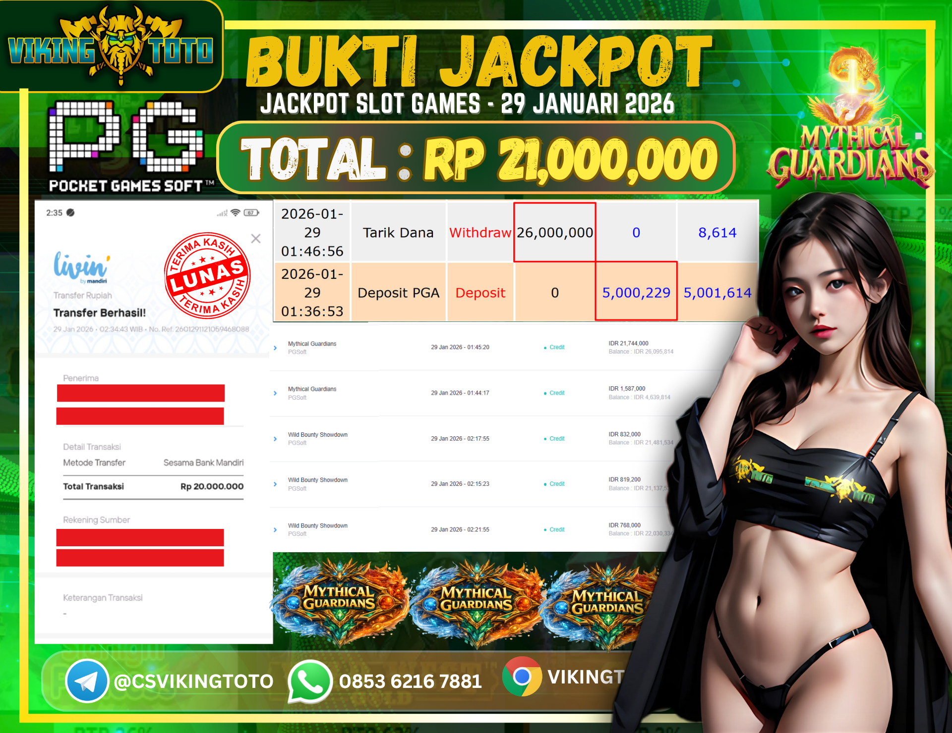 Bukti Jackpot Lunas VikingToto