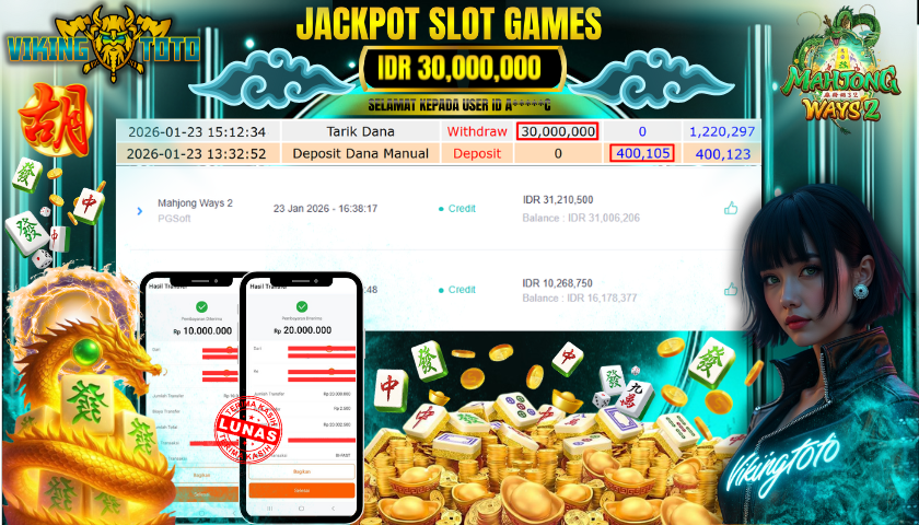 Bukti Jackpot Lunas VikingToto
