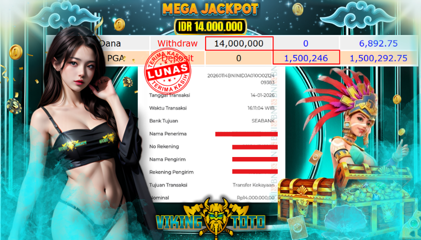 Bukti Jackpot Lunas VikingToto