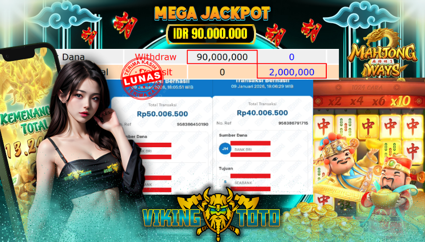 Bukti Jackpot Lunas VikingToto