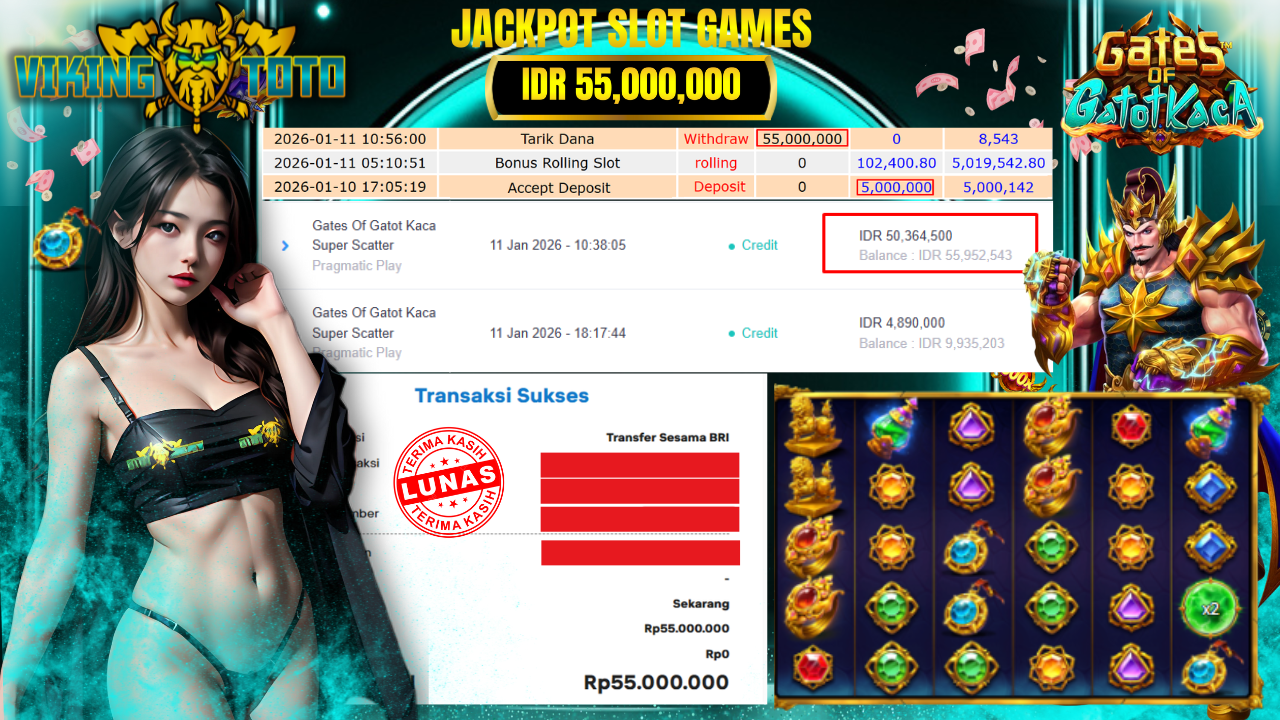 Bukti Jackpot Lunas VikingToto