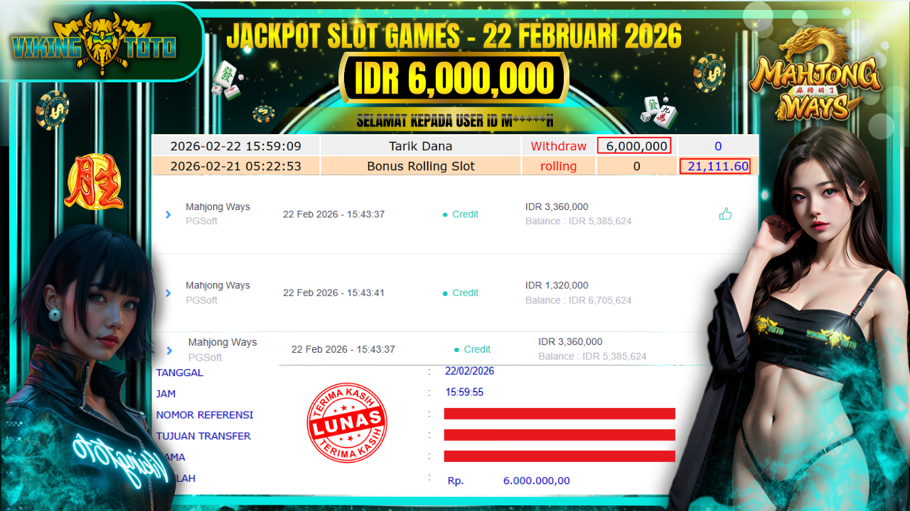 Bukti Jackpot Lunas VikingToto