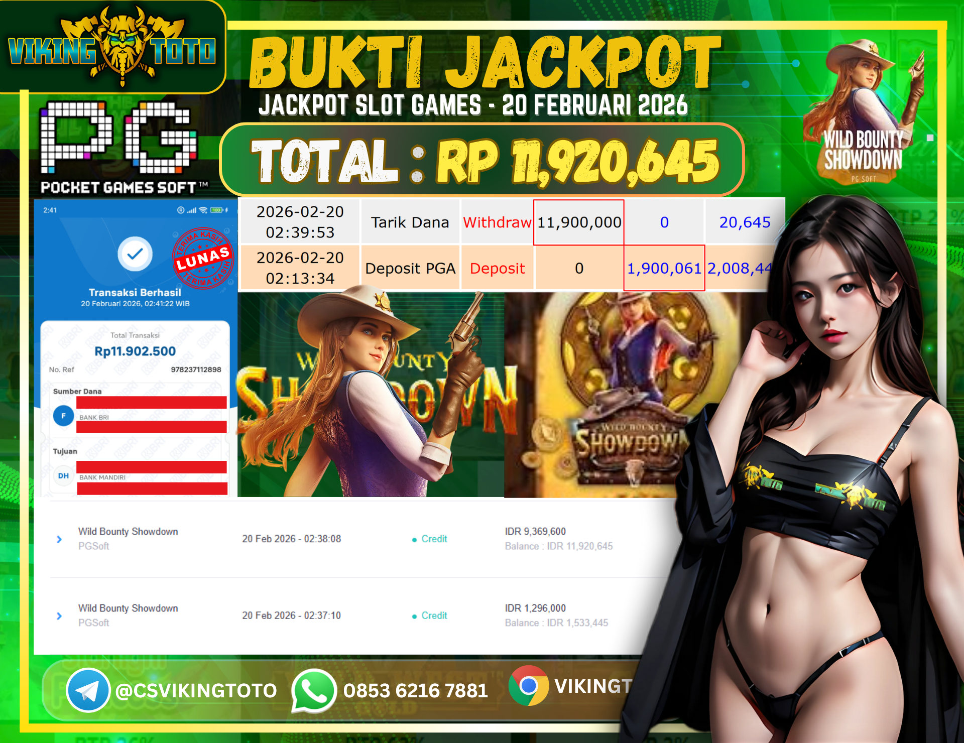 Bukti Jackpot Lunas VikingToto