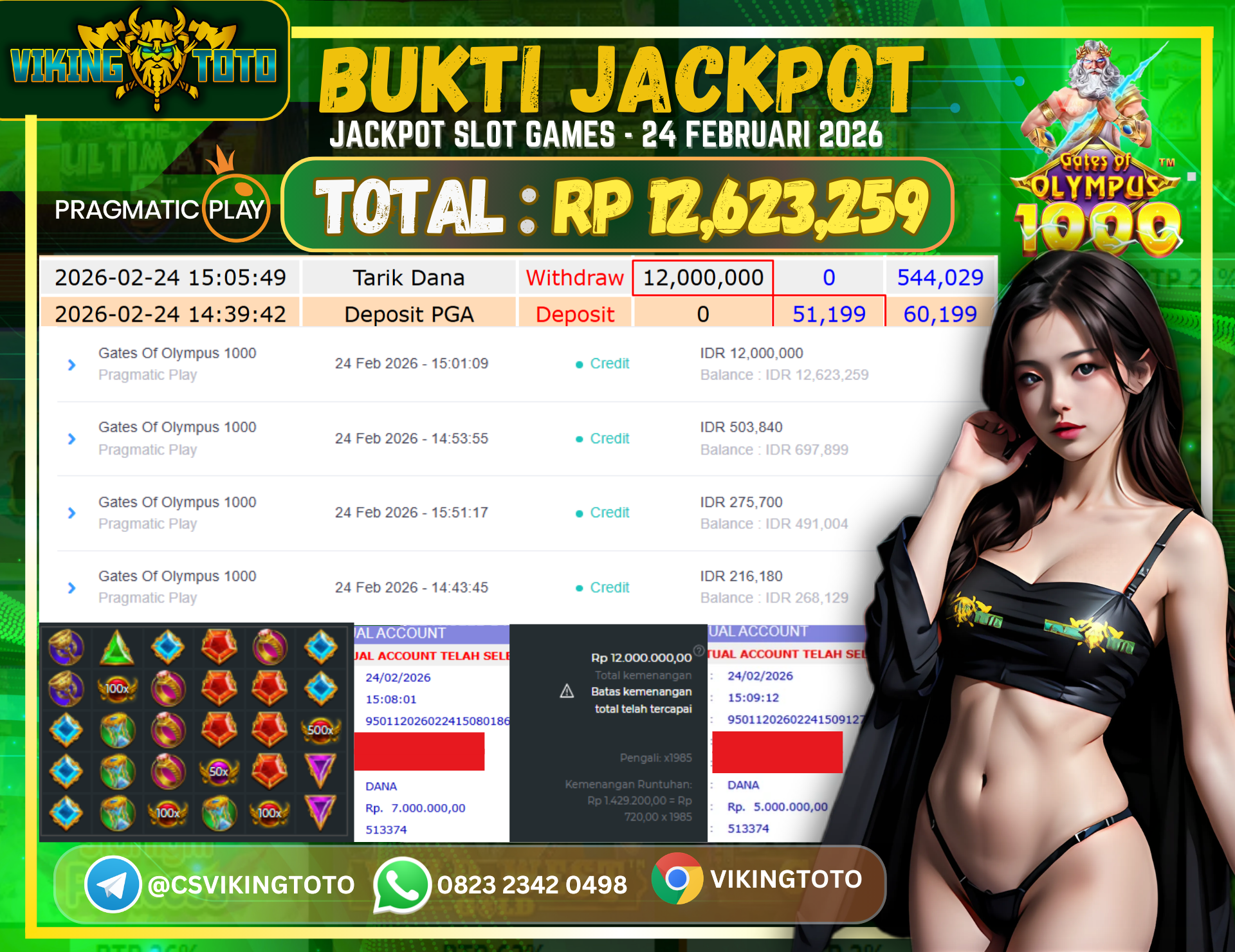 Bukti Jackpot Lunas VikingToto