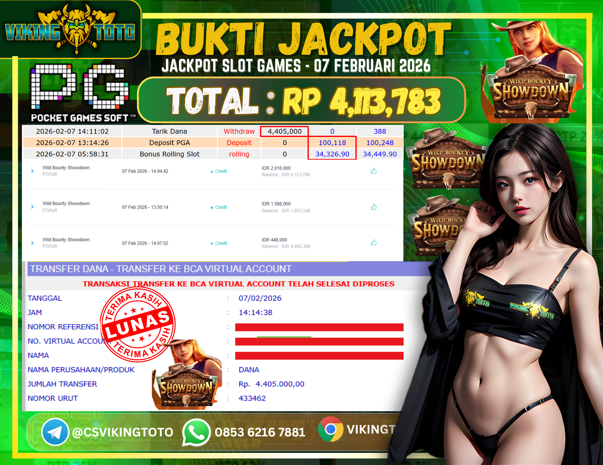 Bukti Jackpot Lunas VikingToto