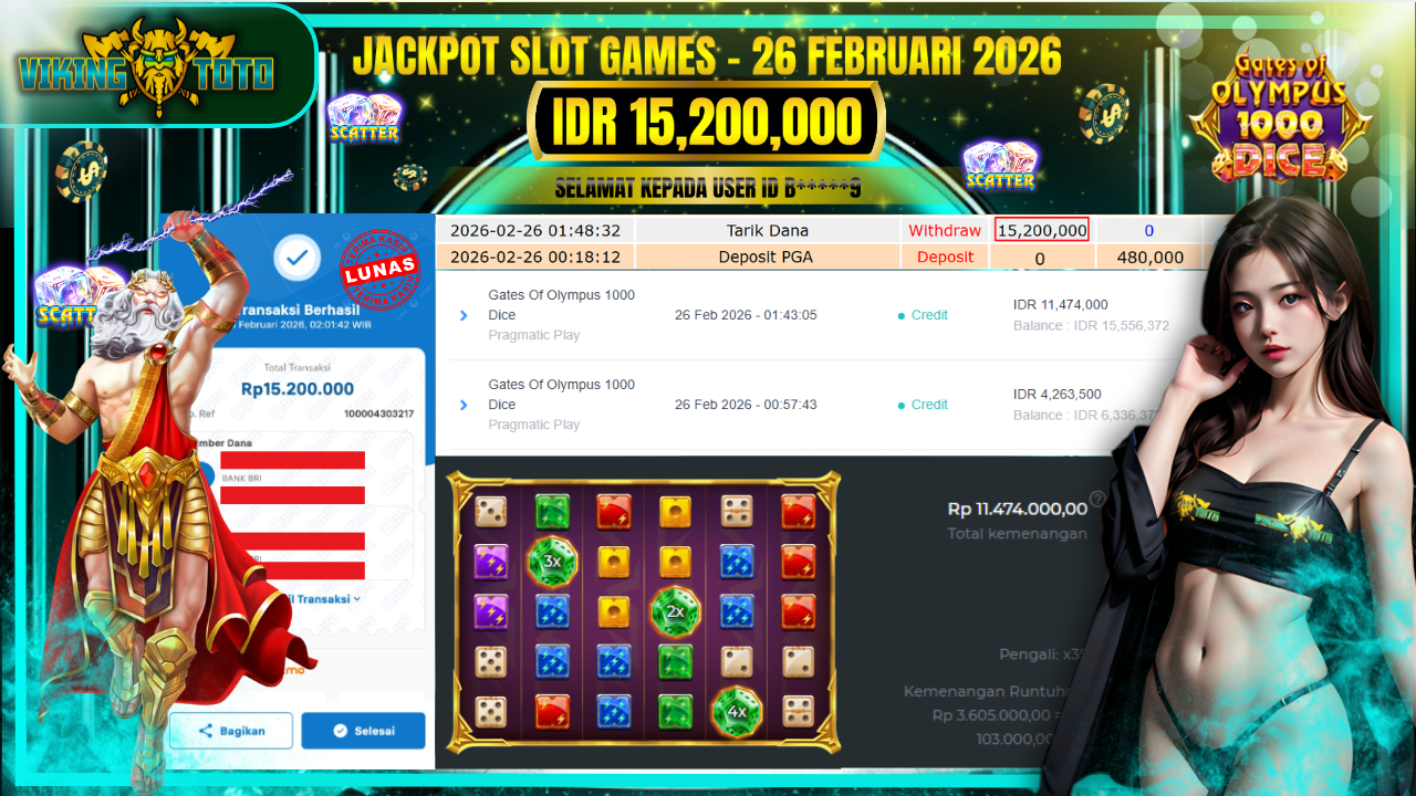 Bukti Jackpot Lunas VikingToto