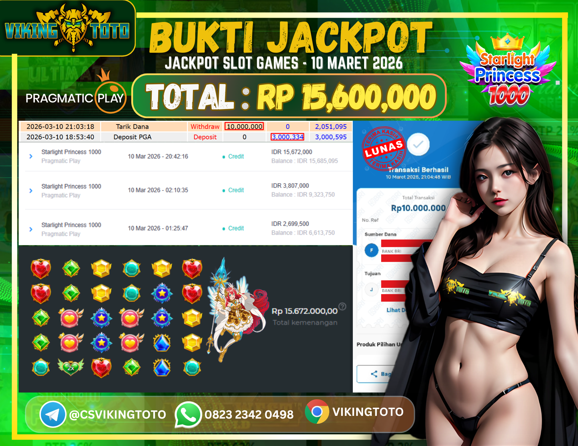 Bukti Jackpot Lunas VikingToto