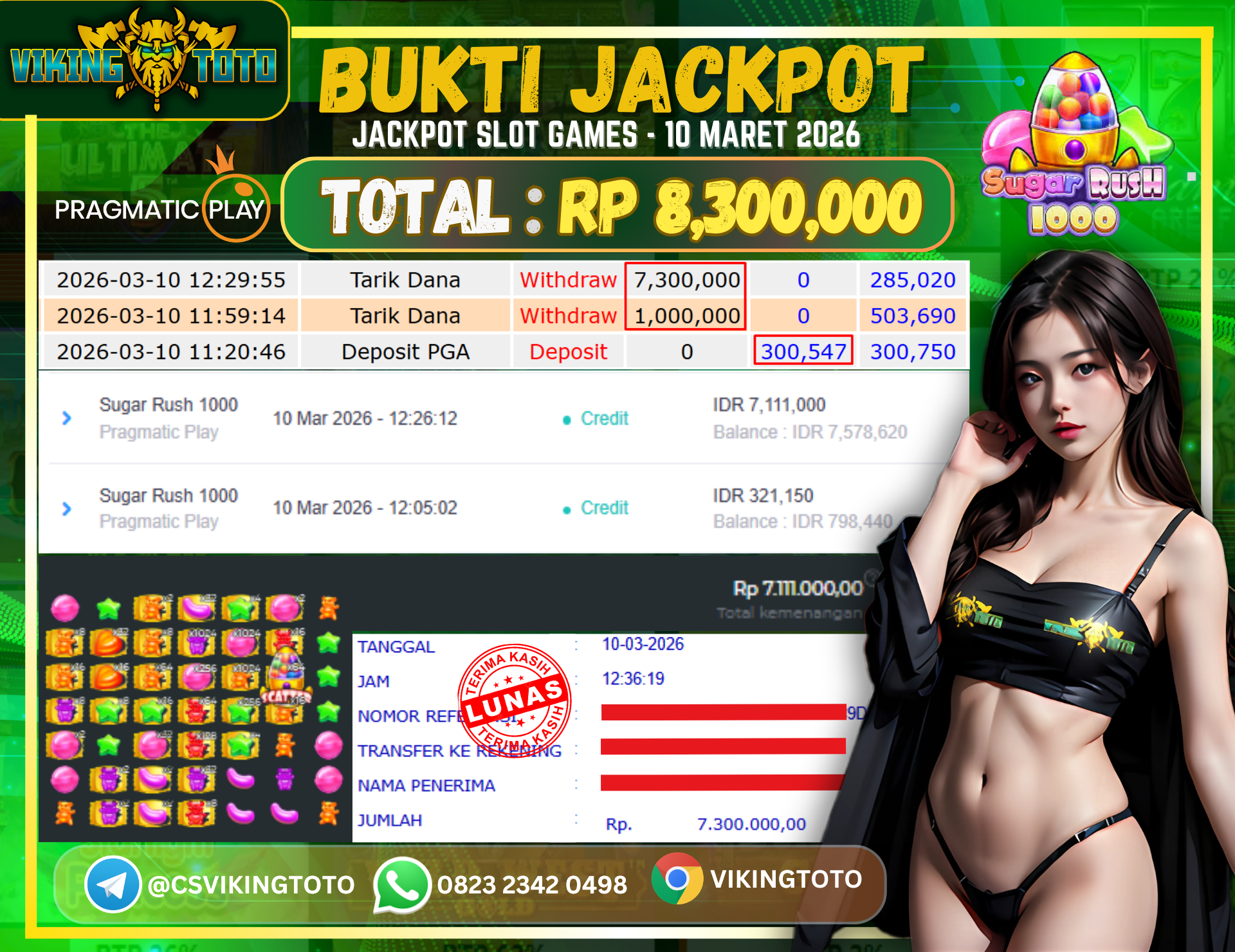 Bukti Jackpot Lunas VikingToto