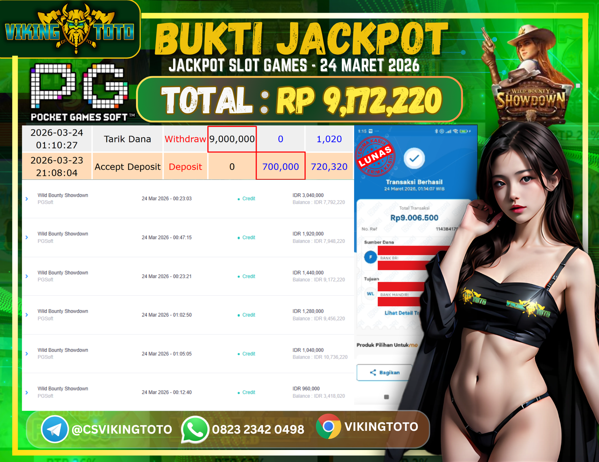 Bukti Jackpot Lunas VikingToto
