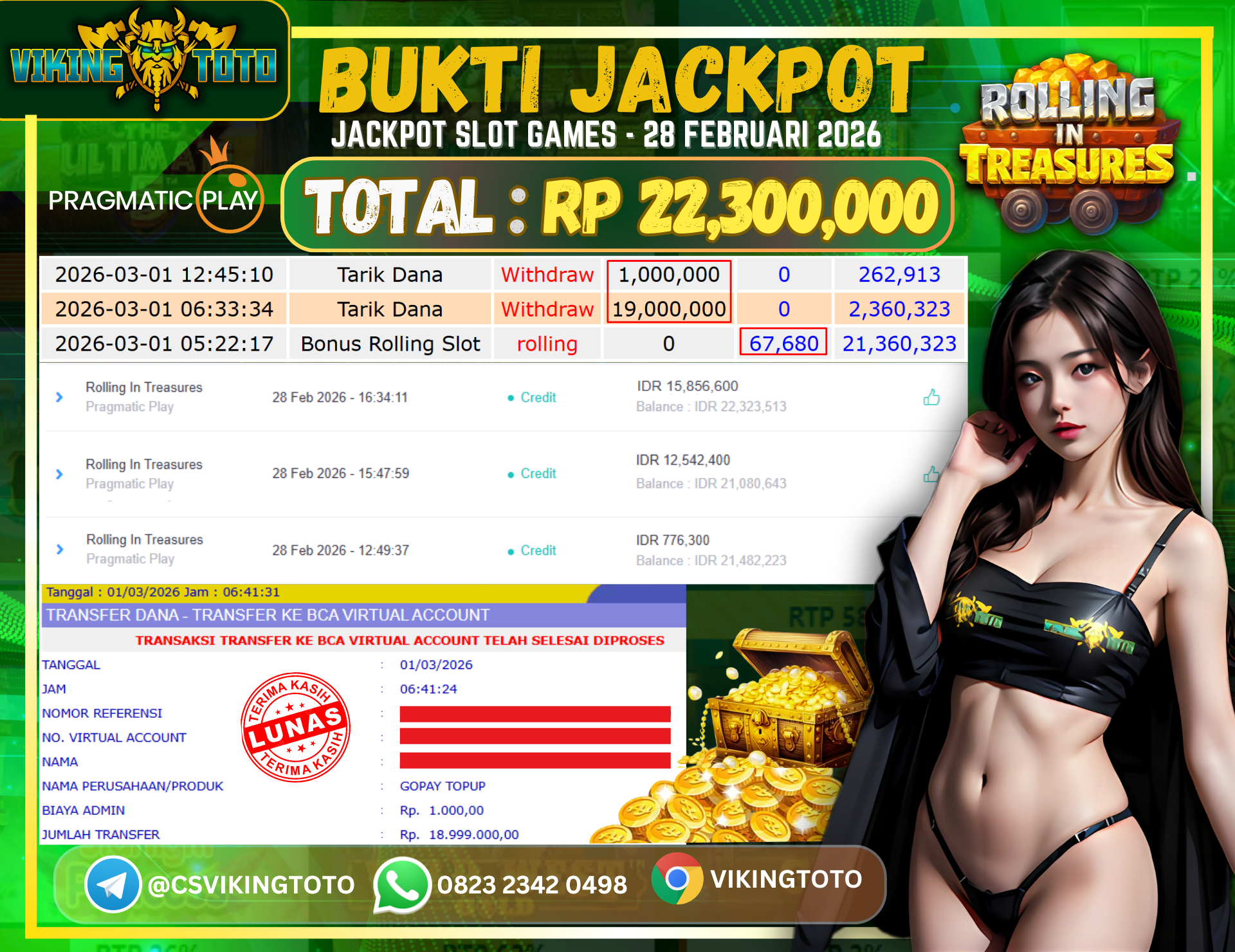 Bukti Jackpot Lunas VikingToto