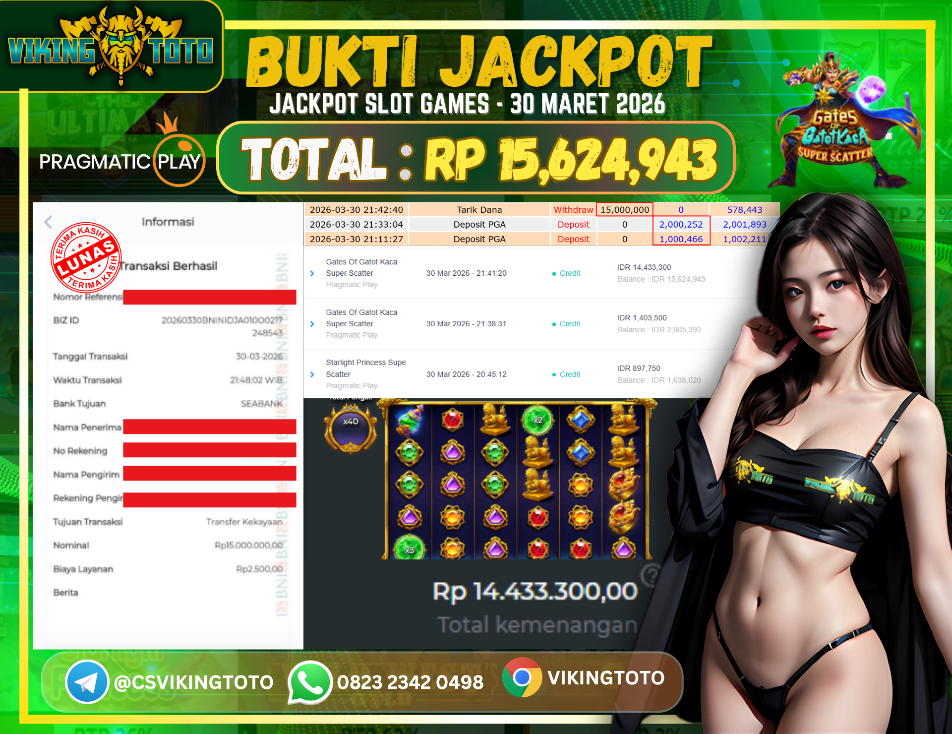 Bukti Jackpot Lunas VikingToto