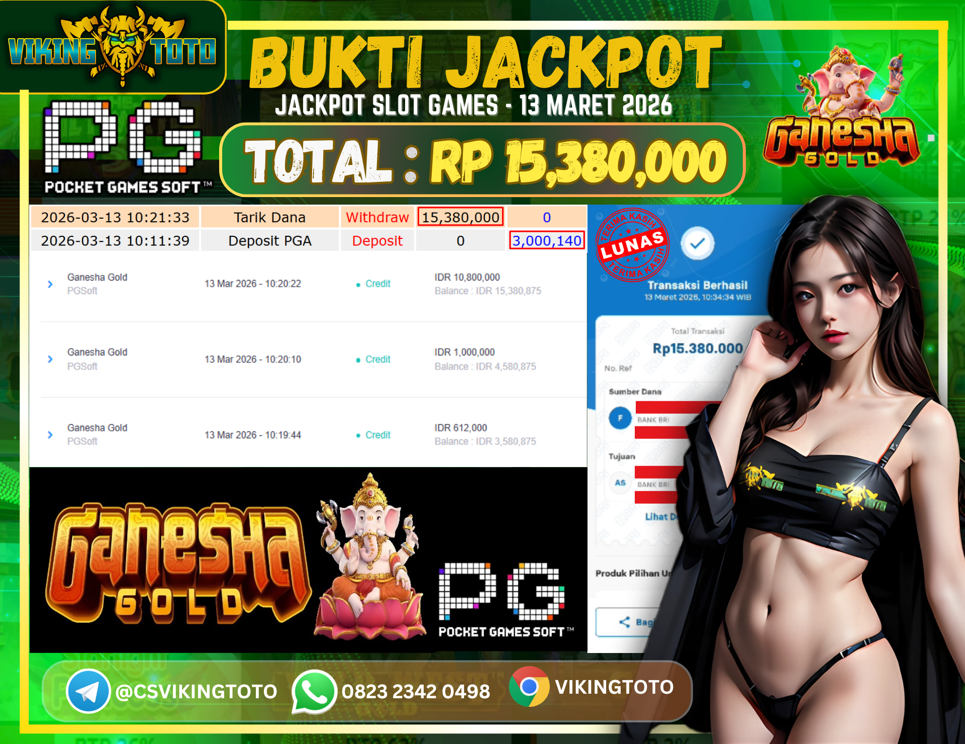 Bukti Jackpot Lunas VikingToto