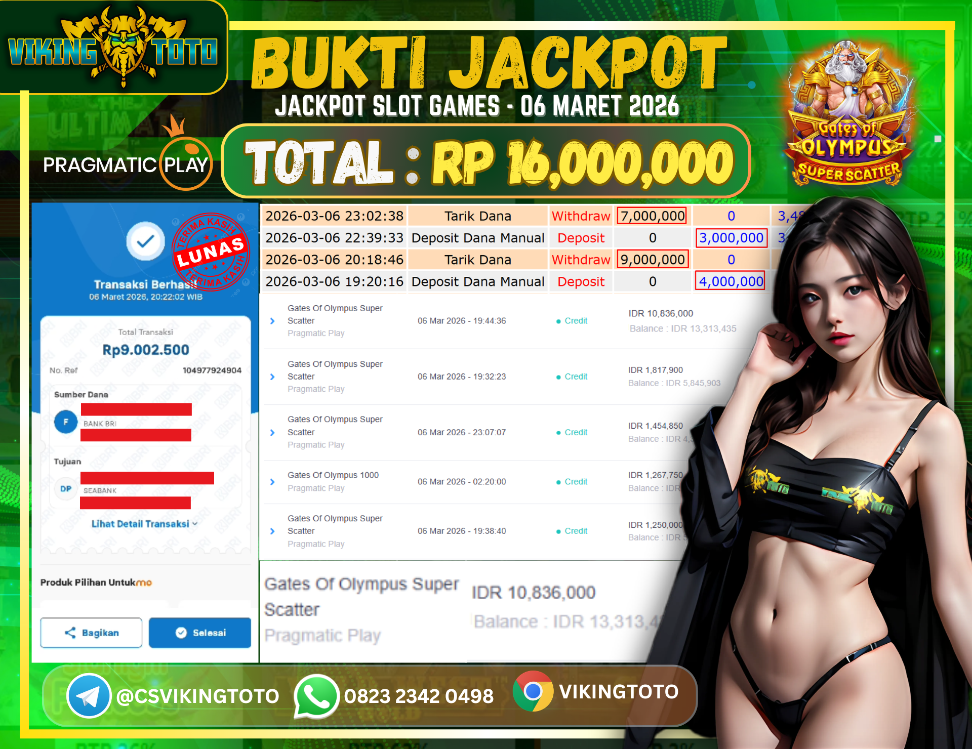 Bukti Jackpot Lunas VikingToto