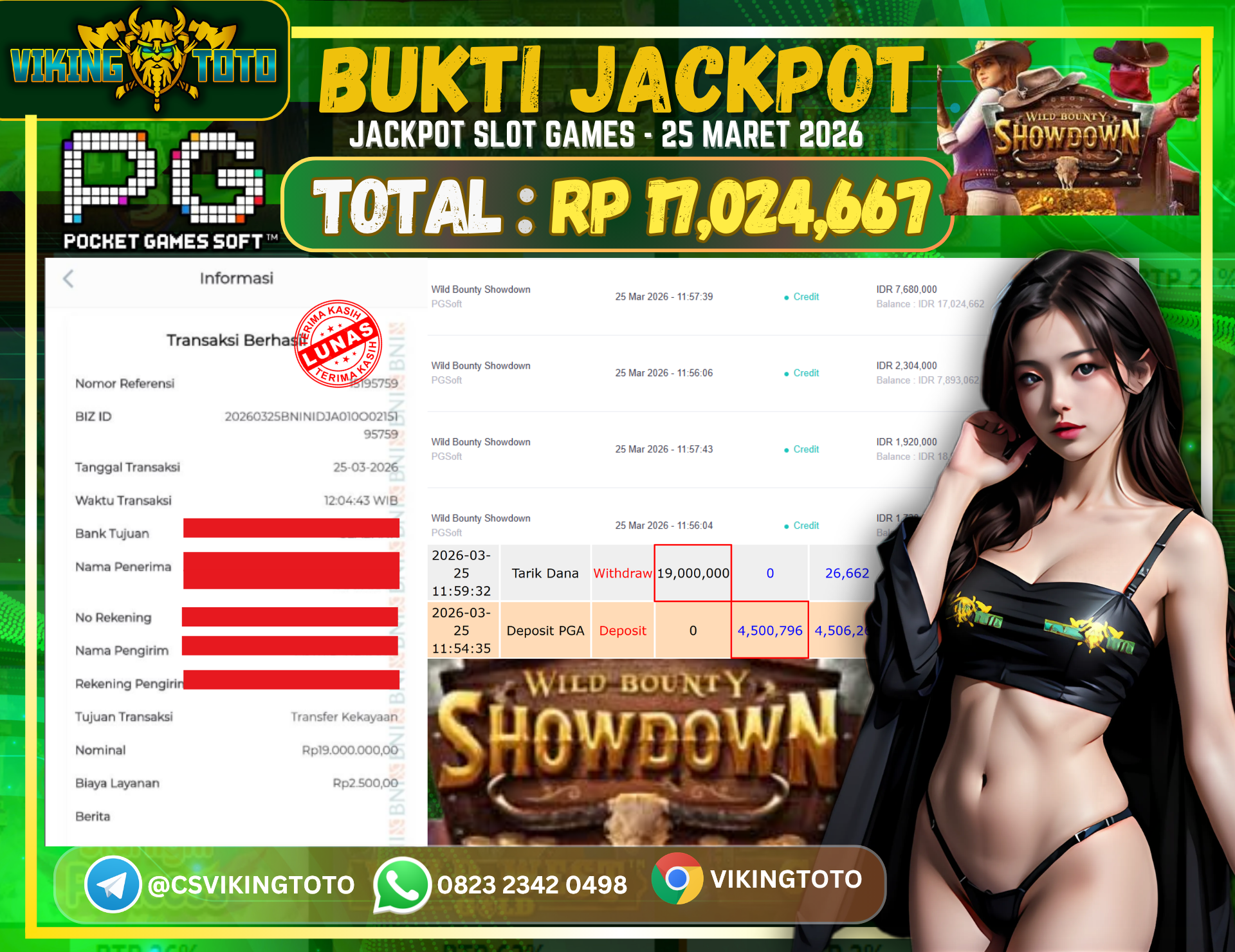 Bukti Jackpot Lunas VikingToto