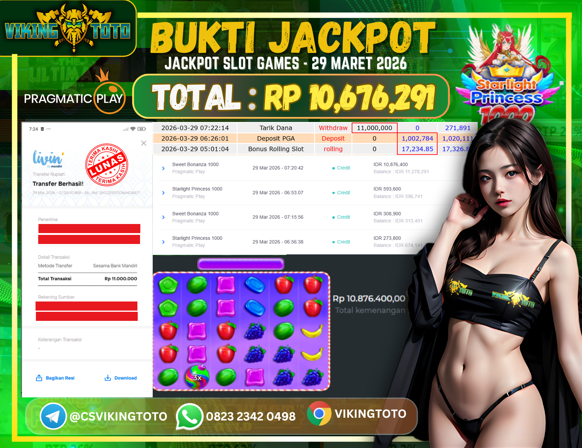 Bukti Jackpot Lunas VikingToto