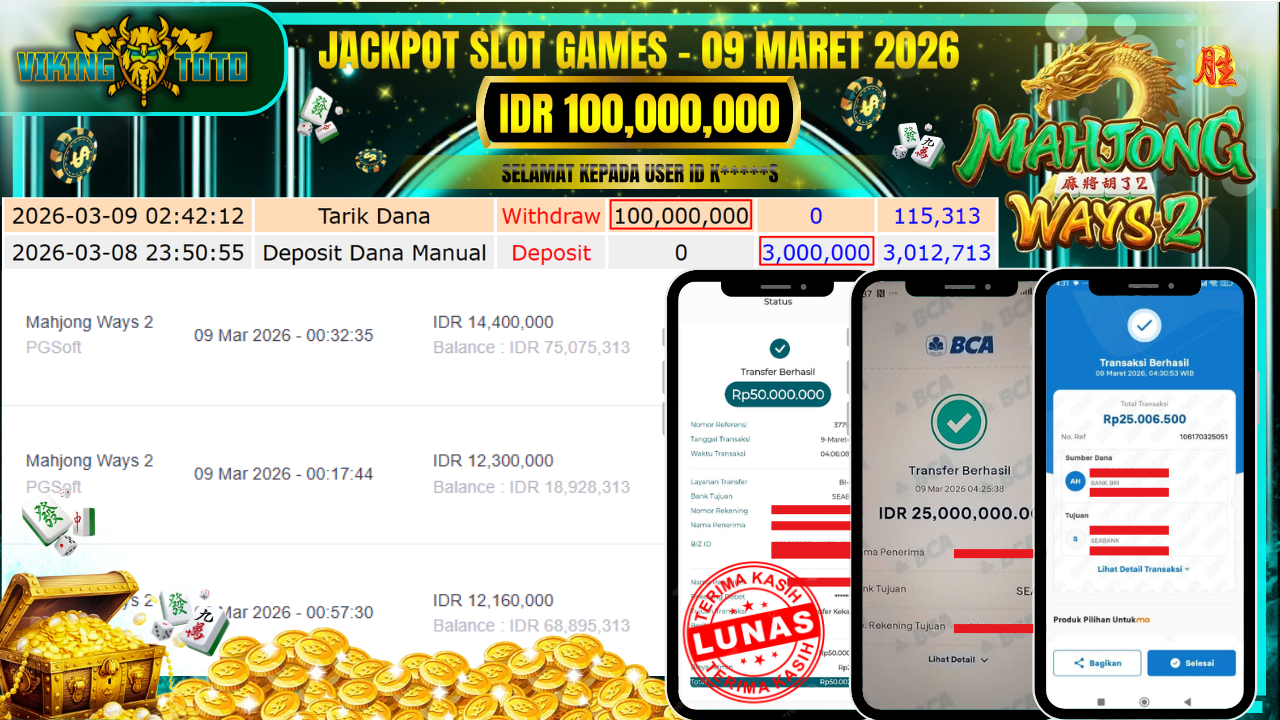 Bukti Jackpot Lunas VikingToto