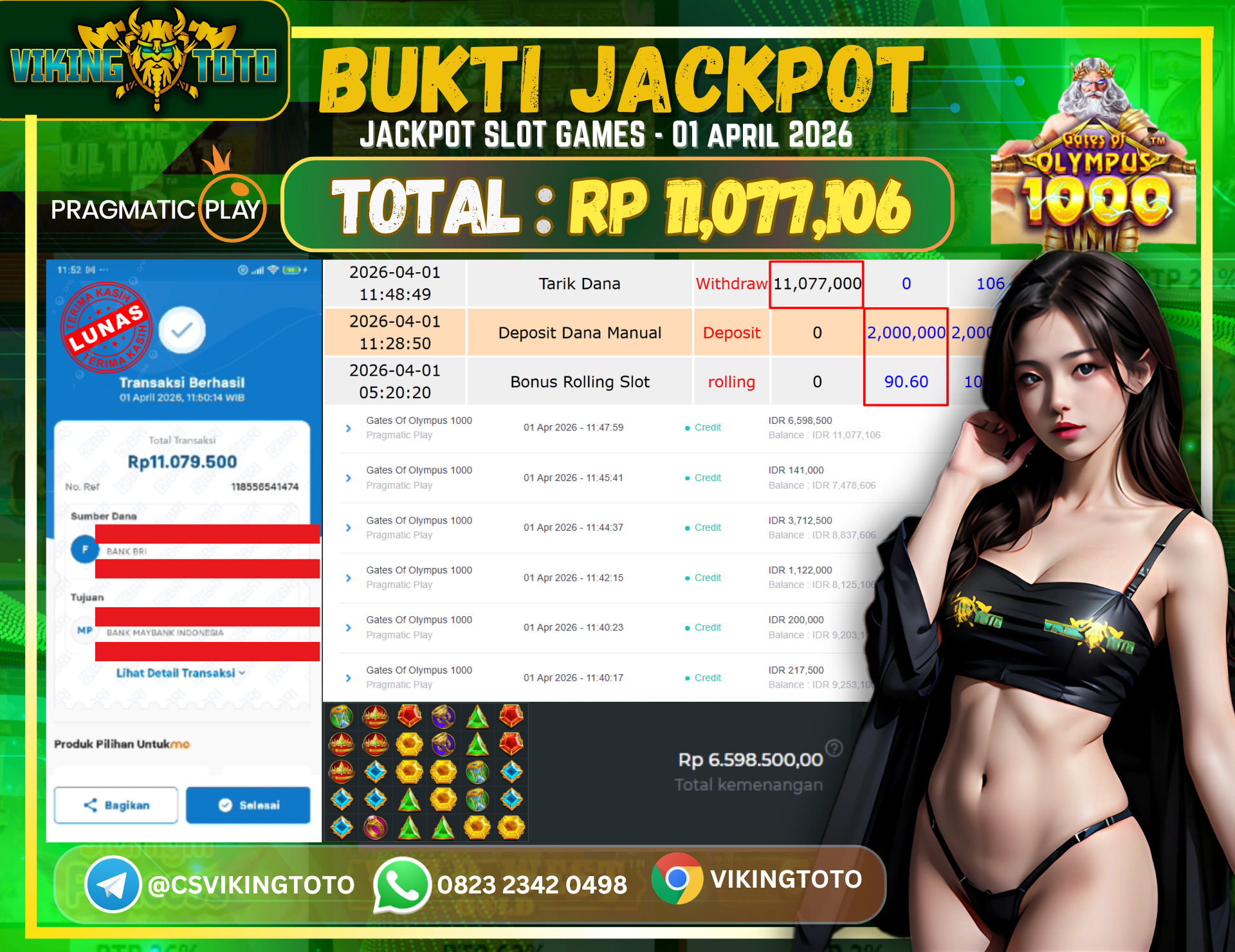 Bukti Jackpot Lunas VikingToto