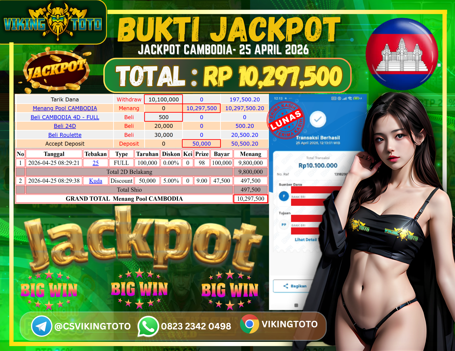 Bukti Jackpot Lunas VikingToto