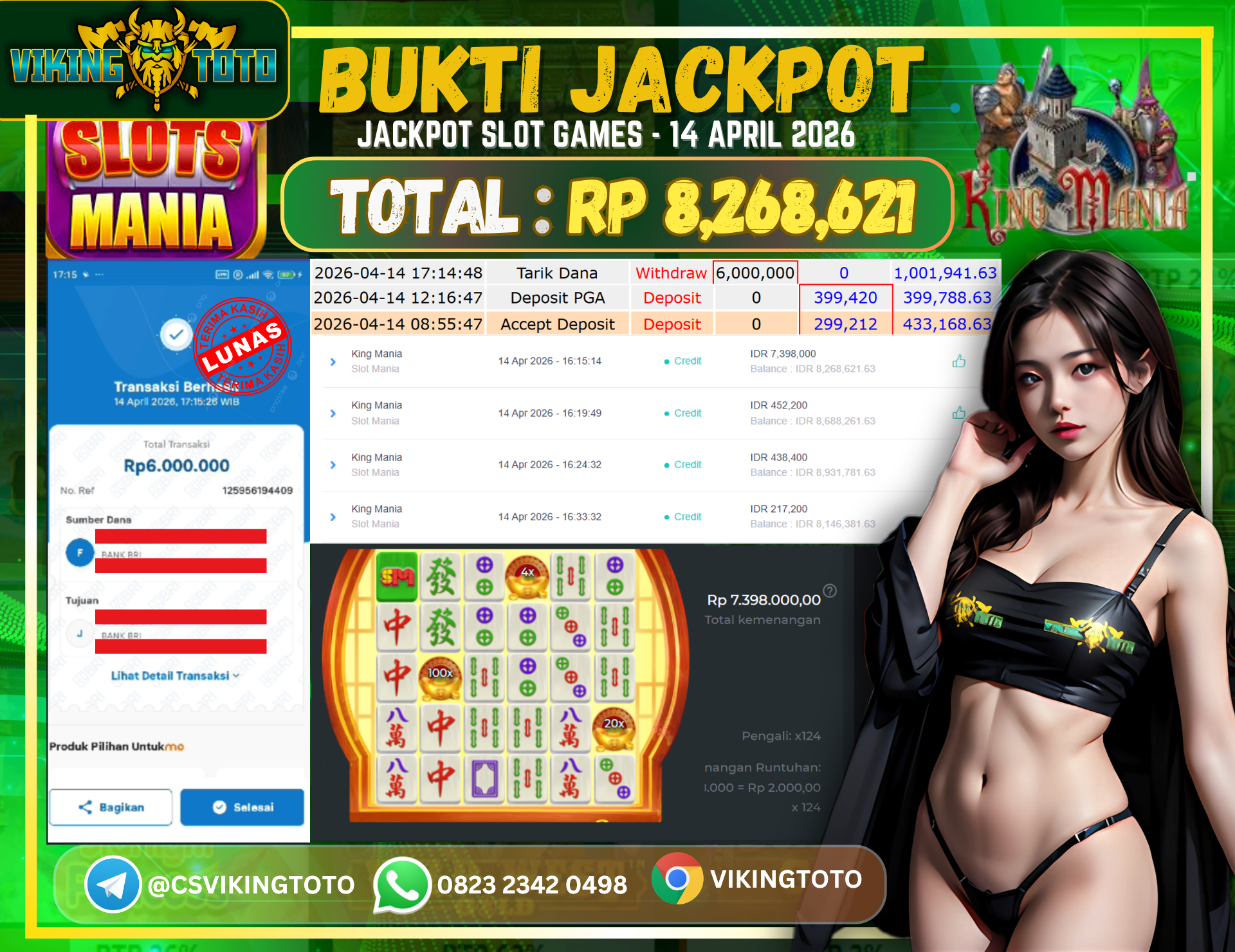 Bukti Jackpot Lunas VikingToto
